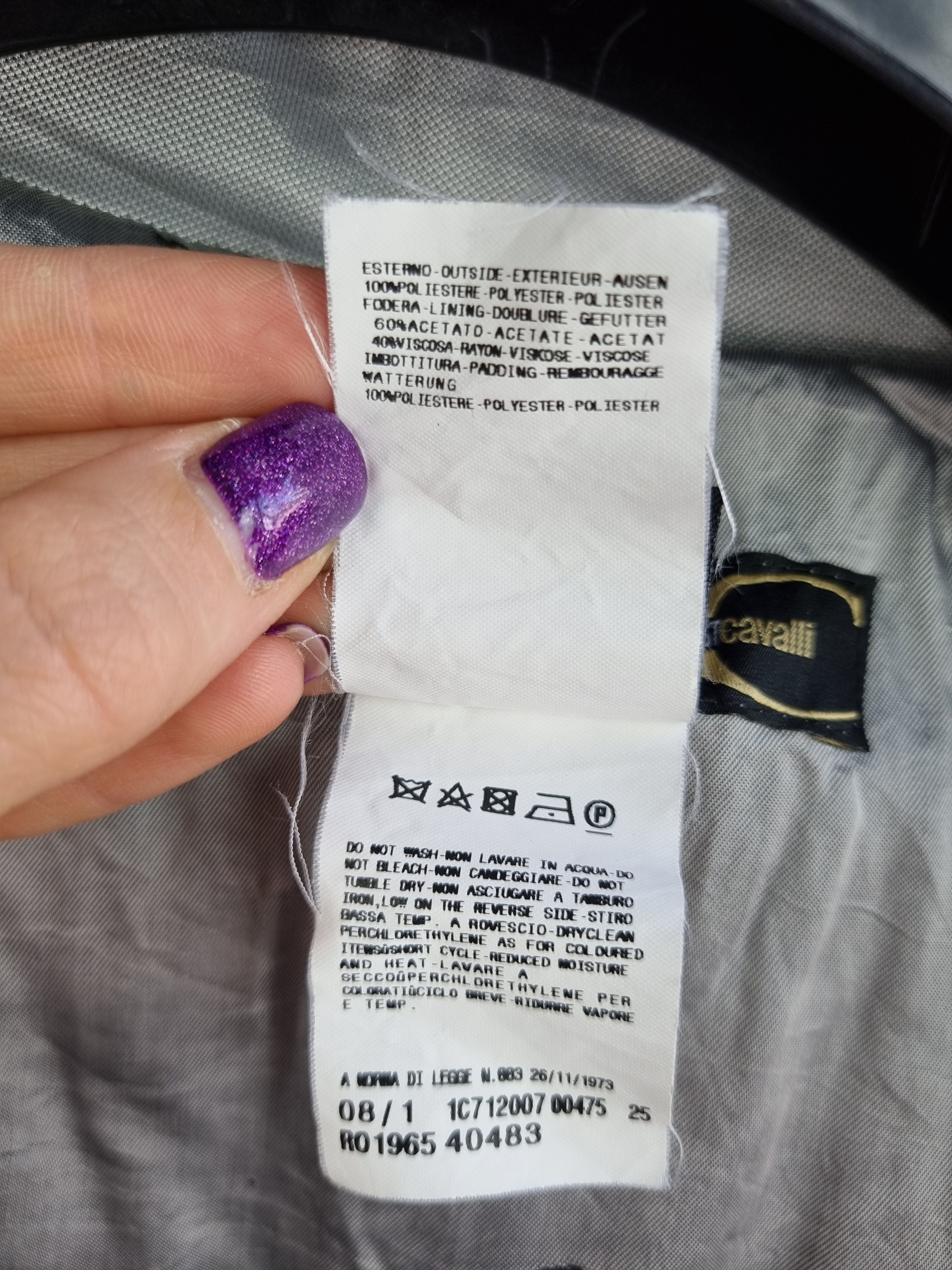 Just Cavalli × Roberto Cavalli Roberto CAVALLI Metallic Astronaut Design like HELMUT LANG Size US M / EU 48-50 / 2 - 11 Thumbnail