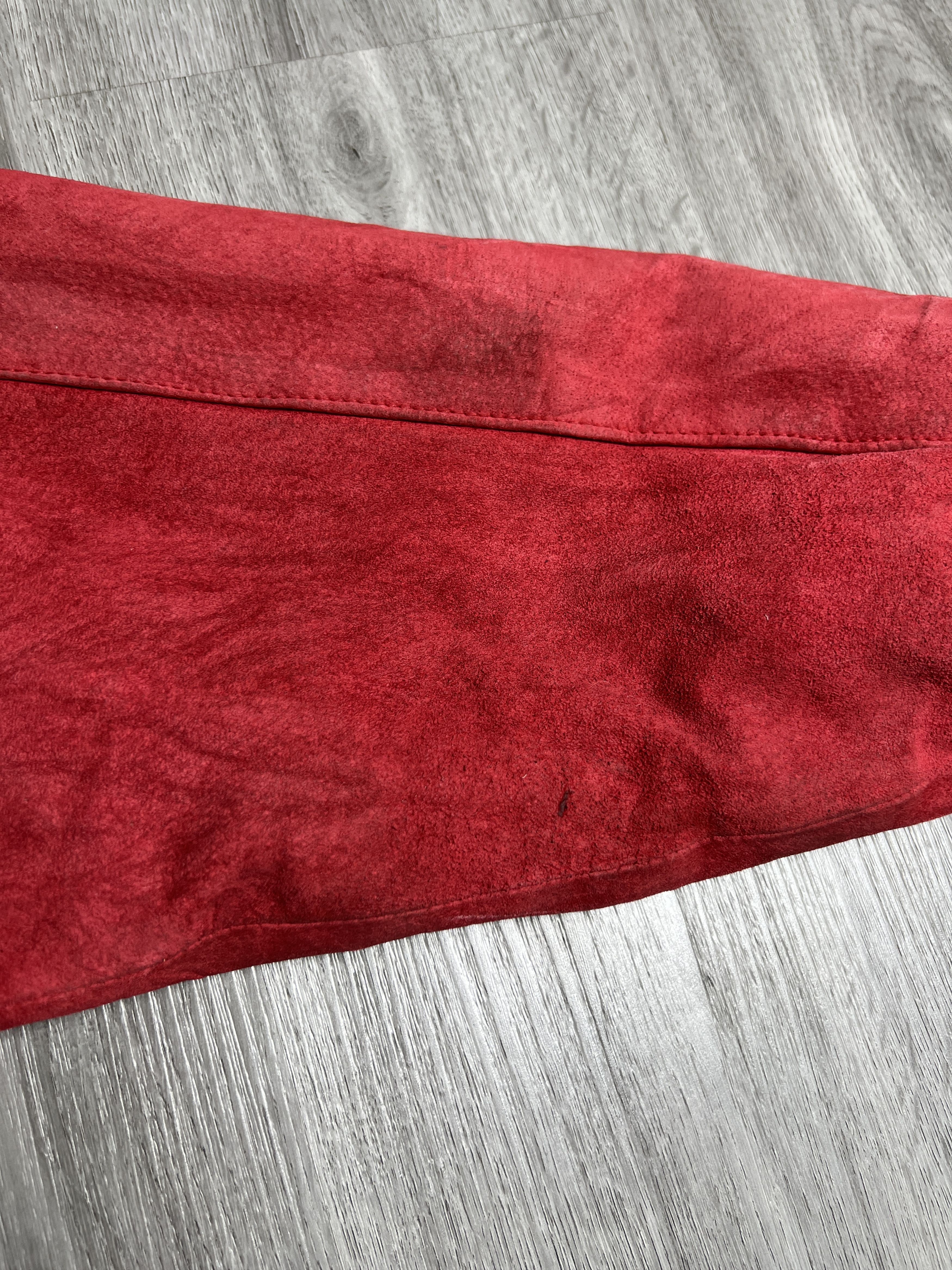 Japanese Brand Vintage NAF NAF Suede Leather Bomber Jacket (M) JKA350 Size US M / EU 48-50 / 2 - 13 Thumbnail