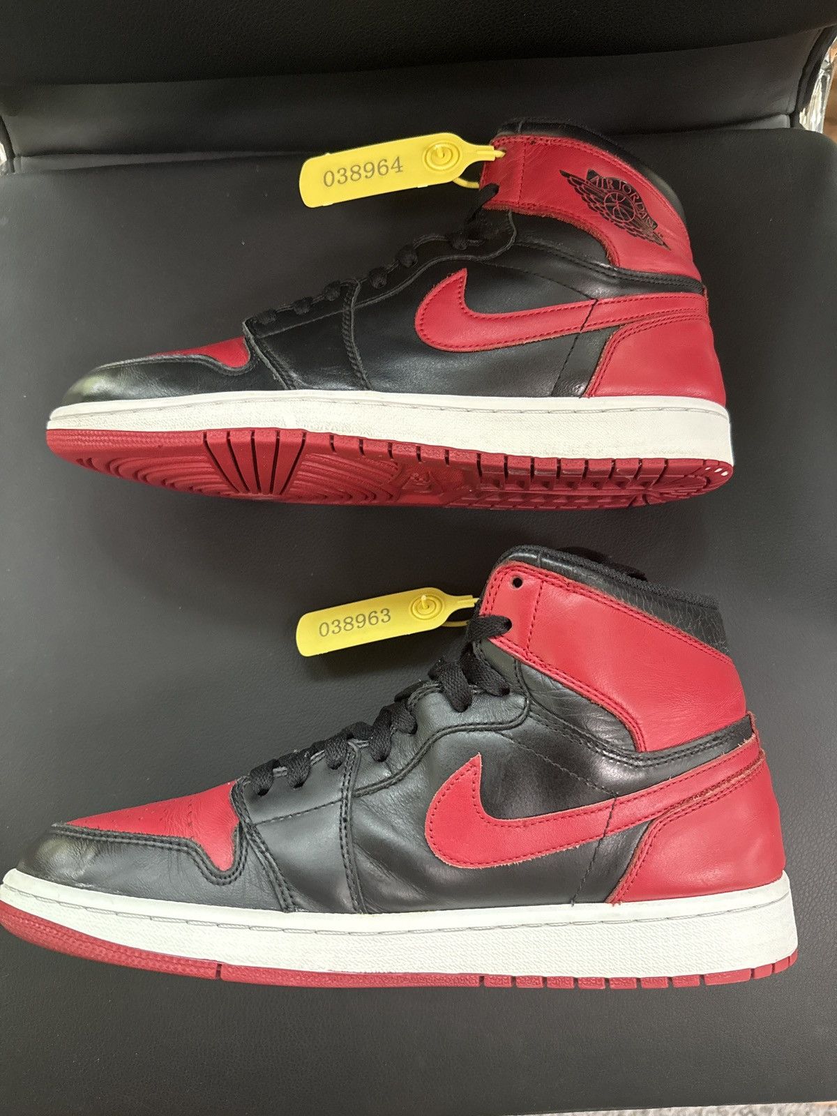 Jordan Brand Retro 1 Black & Red Bred Size US 10 / EU 43 - 6 Thumbnail