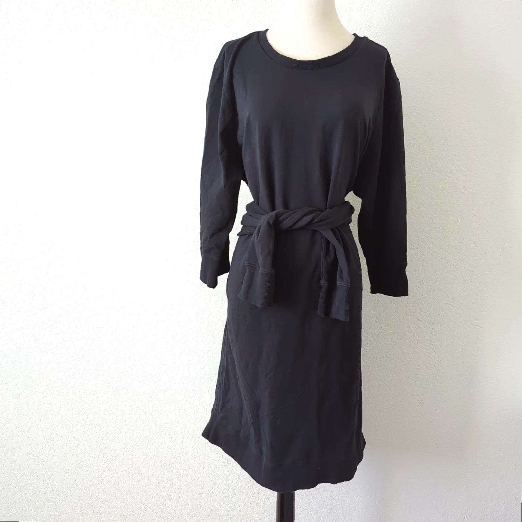 high neck black dress with sleeves Genesis Dress by MISA Los Angeles