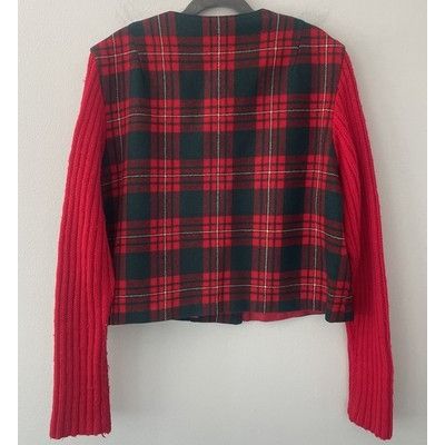 Pendleton Pendleton Women’s M/L Red Plaid Tartan Virgin Wool Button Cr Size L / US 10 / IT 46 - 2 Thumbnail