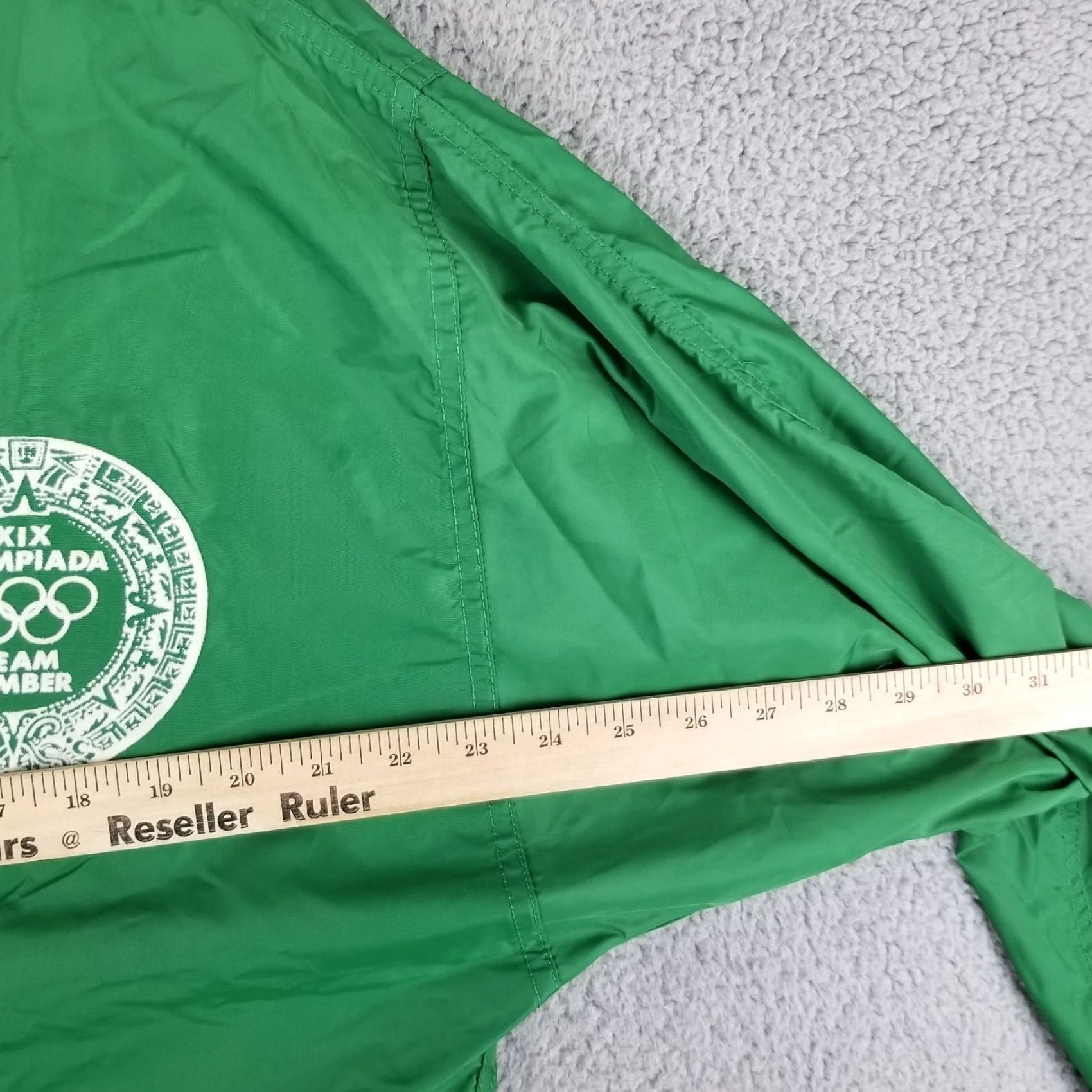 Vintage VINTAGE Olympic Mexico 1968 Jacket Men M Green Solid 60s 70s 80s 90s Motorcycle Logo Sports Size US M / EU 48-50 / 2 - 5 Thumbnail