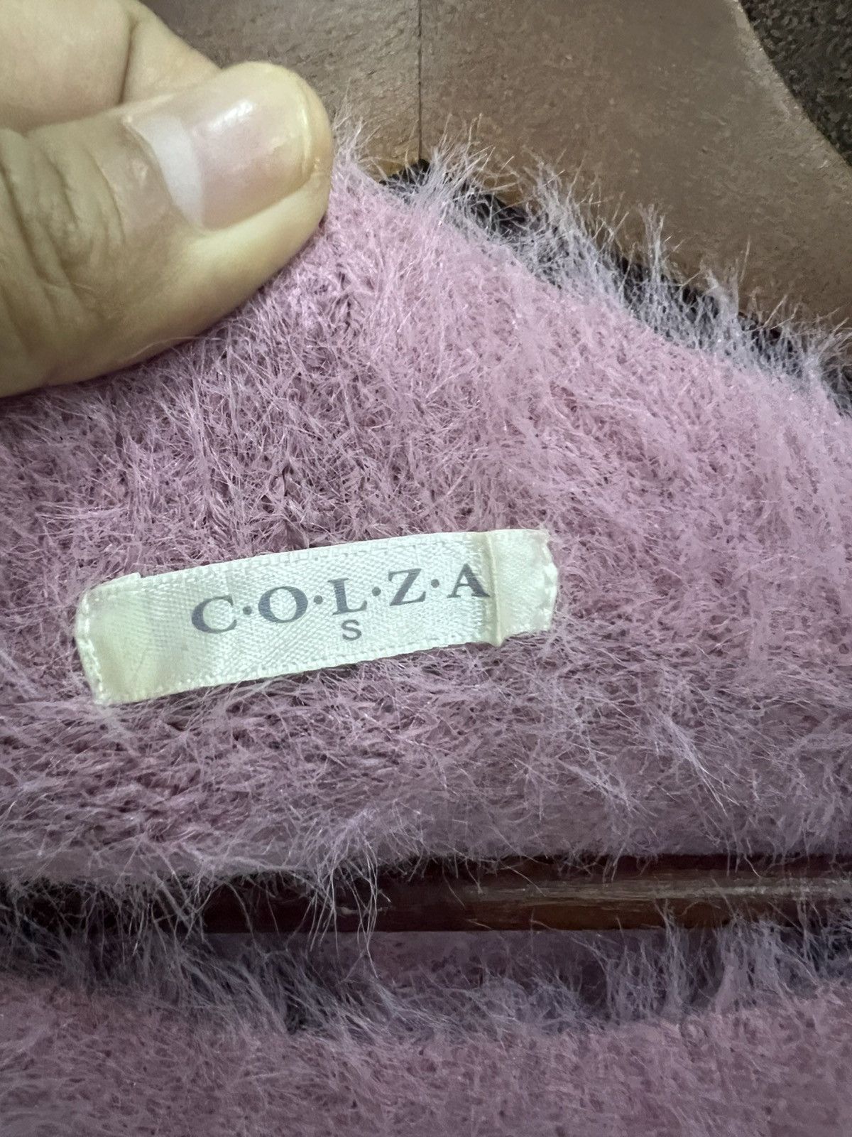 Japanese Brand RARELY Colza Fur Fuzzy Soft Merino Versatiles Pink Sweater Size S / US 4 / IT 40 - 8 Thumbnail