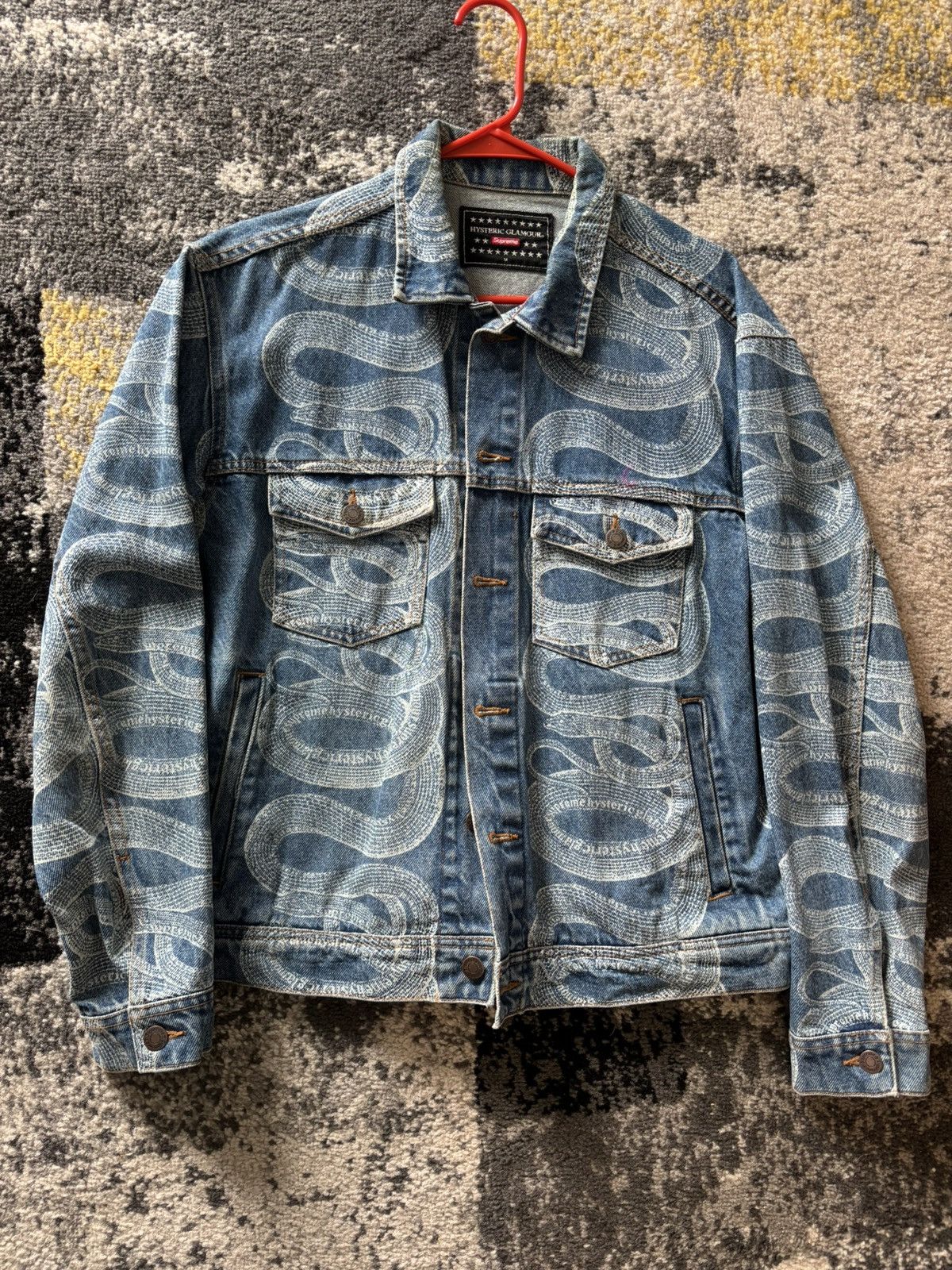 Supreme Supreme Hysteric Glamour Snake Denim Jacket | Grailed