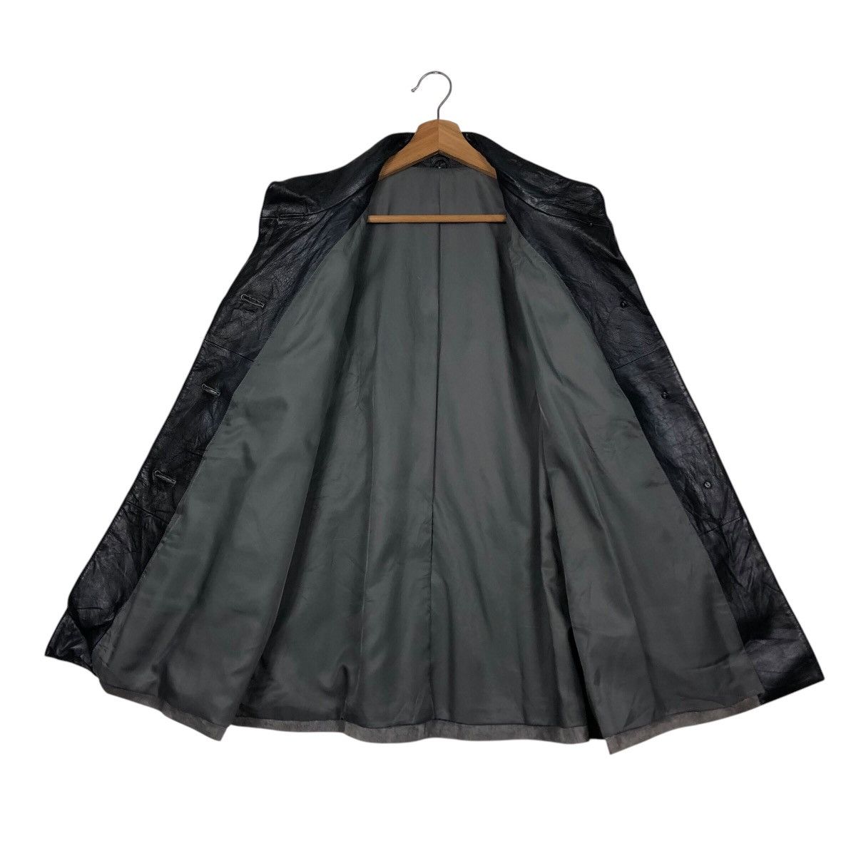 Japanese Brand Vintage Shearling Leather Jacket Unknown Brand Issey Miyake Size US M / EU 48-50 / 2 - 14 Thumbnail