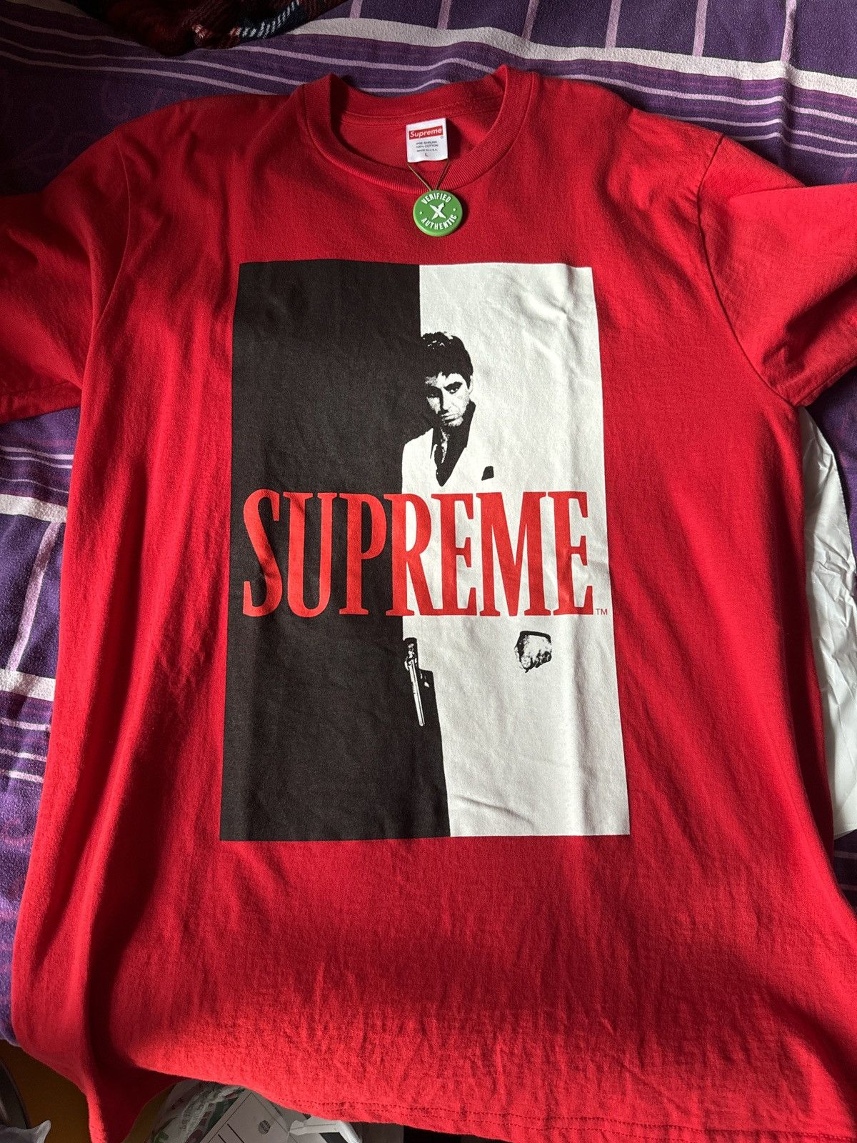 Supreme Scarface T Shirt Red | Grailed