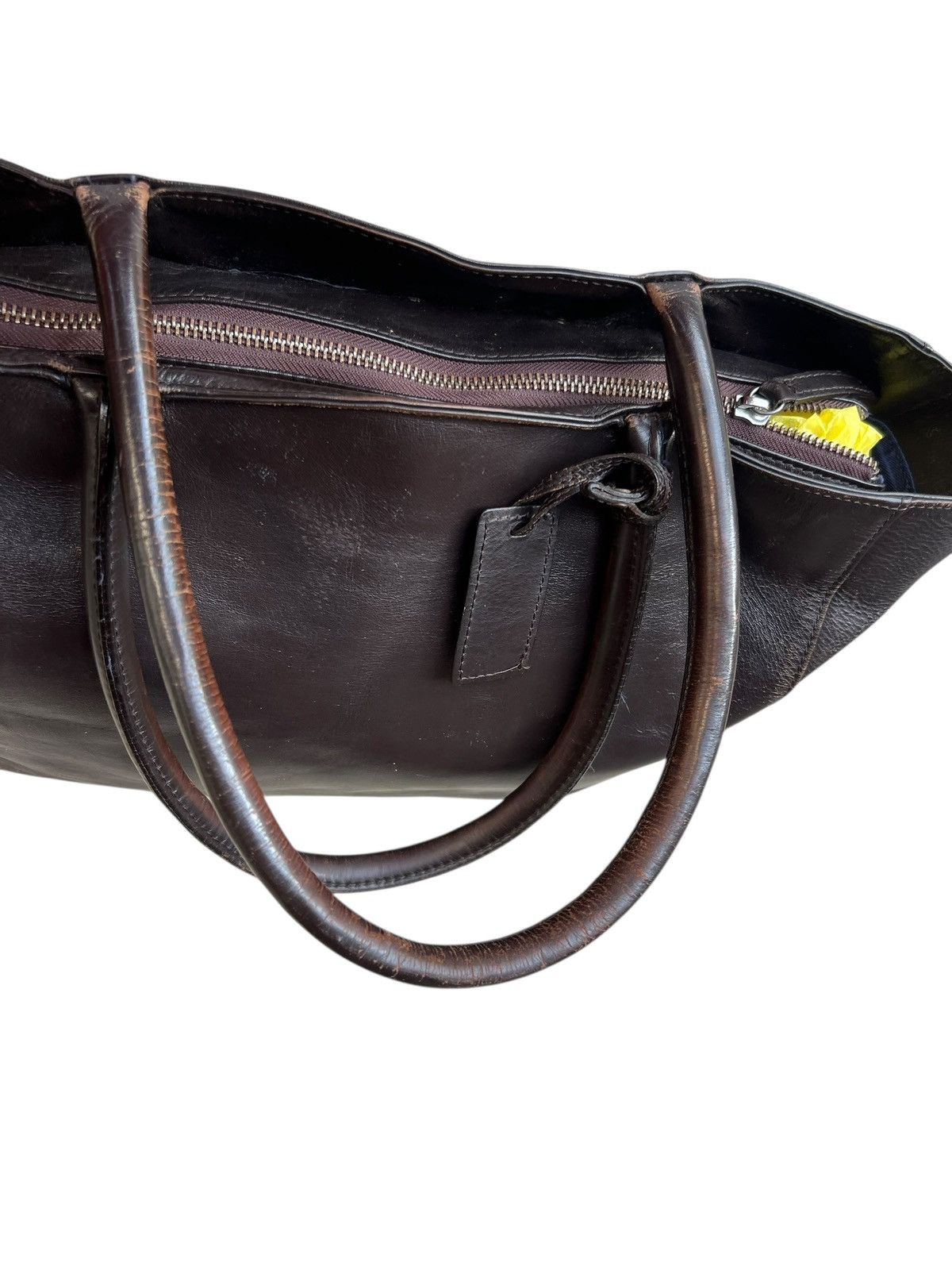 United Arrows United Arrows Japan Distressed Patina Leather Tote Bag Size ONE SIZE - 18 Thumbnail