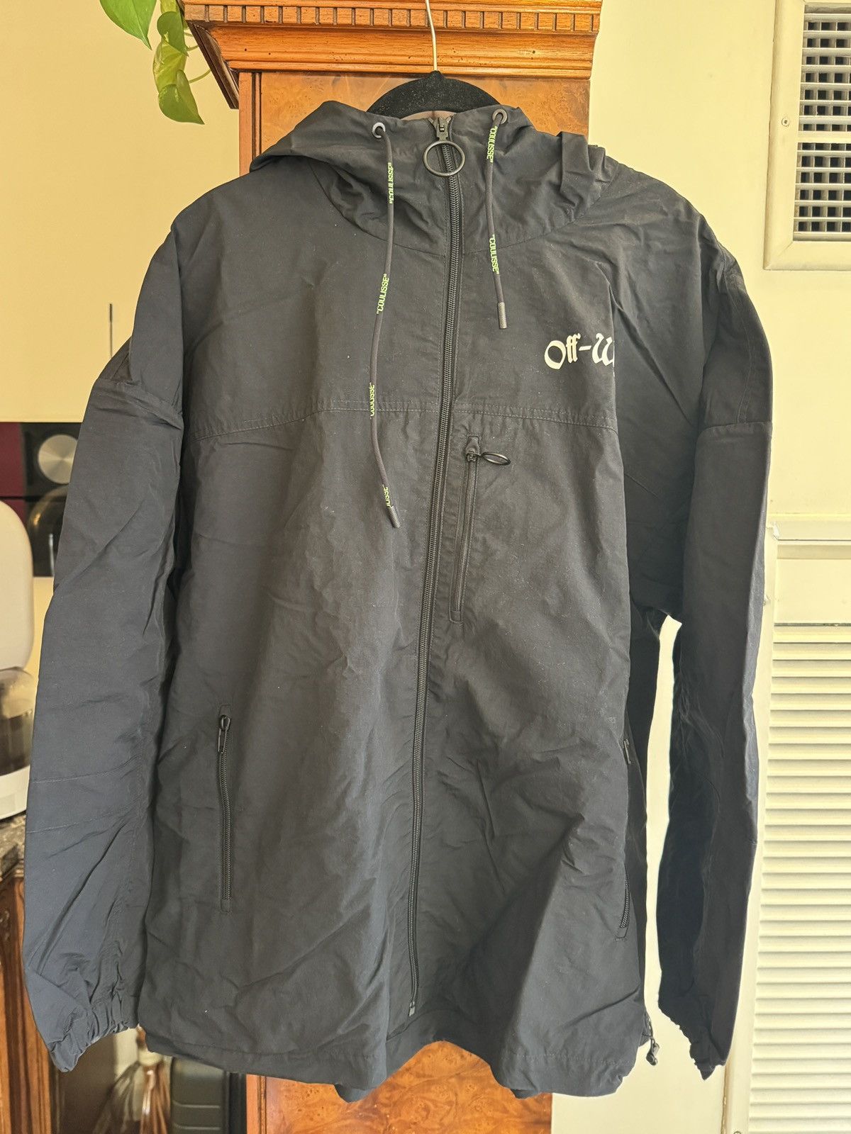 Off-White Off-White Impression Black Windbreaker Size Medium Size US M / EU 48-50 / 2 - 2 Thumbnail