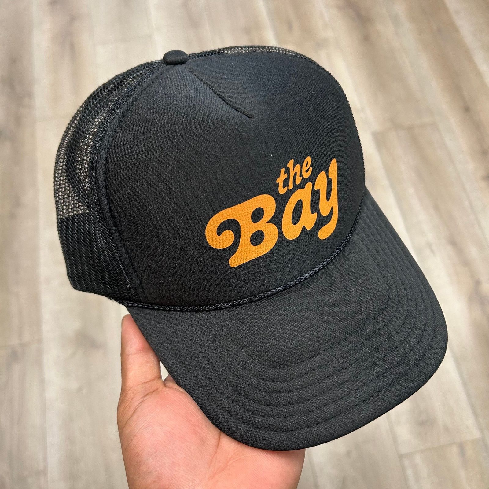 Urban Outfitters Urban Outfitters The Bay Trucker Hat Cap Black Snapback B25 Size ONE SIZE - 1 Thumbnail