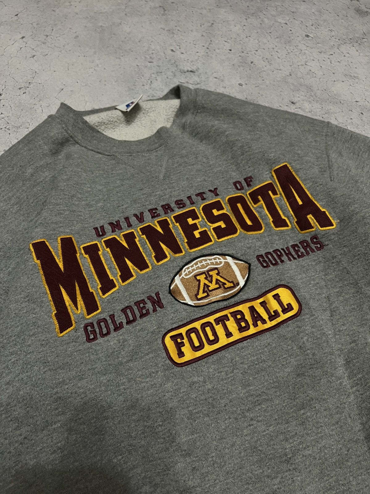 Russell Athletic × Vintage Vintage Russell Athletic Boxy fit Sweatshirt “MINNESOTA” Size US L / EU 52-54 / 3 - 4 Thumbnail