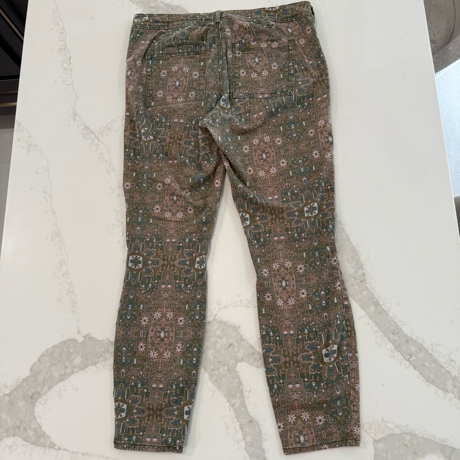 Anthropologie Anthropologie Cadet Slim Utility Pants Women’s 28 Tan Aztec Size 28" / US 6 / IT 42 - 6 Thumbnail