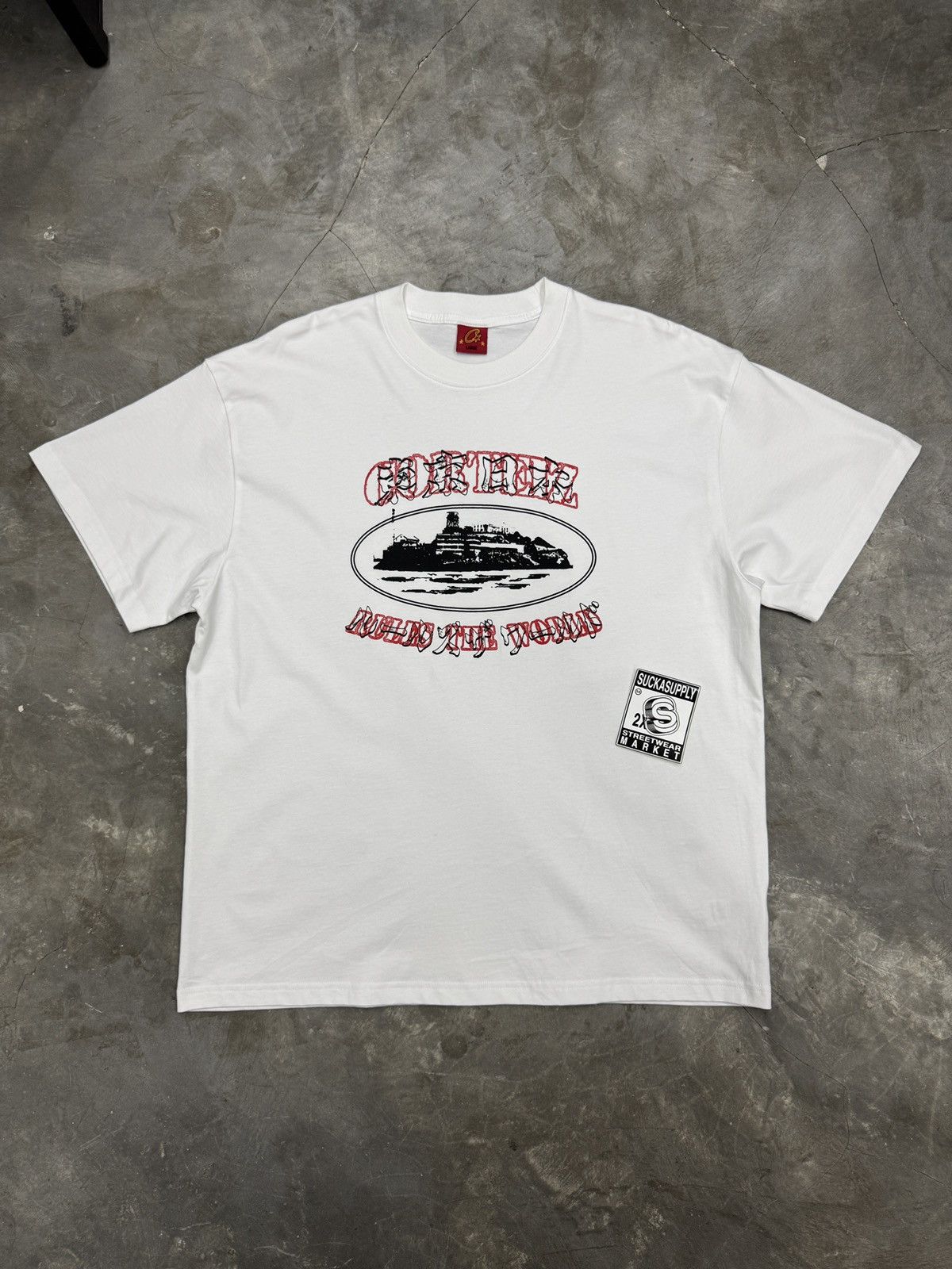 Corteiz CORTEIZ TOKYO RULES THE WORLD TEE - WHITE Size US L / EU 52-54 / 3 - 2 Thumbnail
