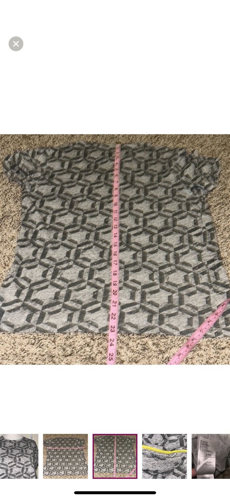 Ted Baker Ted baker mens Mitch hexagon‎ print tee size 3 Size US M / EU 48-50 / 2 - 2 Thumbnail