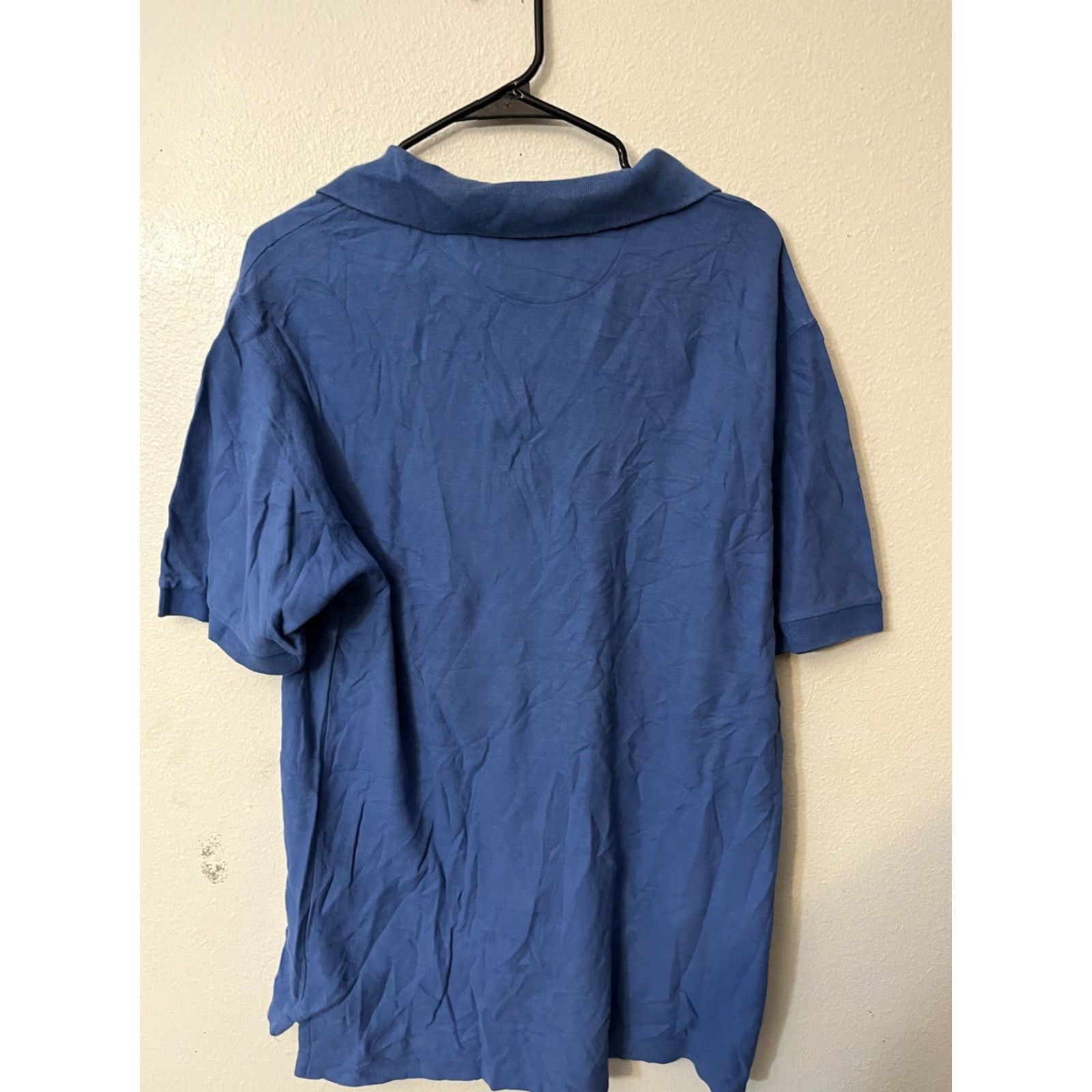 Chaps VINTAGE Chaps Polo Shirt Large Men's Short Sleeve Soft Cotton Solid Blue Golf American Size US L / EU 52-54 / 3 - 2 Thumbnail