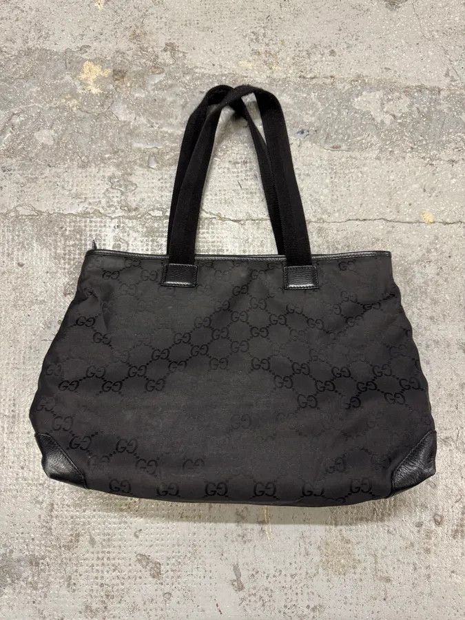 Gucci 2000s Gucci Black Monogram Handle Bag Size ONE SIZE - 4 Thumbnail
