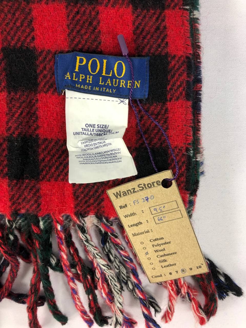 Polo Ralph Lauren × Vintage Polo Ralph Lauren Scarf / Muffler / Neckwear FS270 Size ONE SIZE - 8 Thumbnail