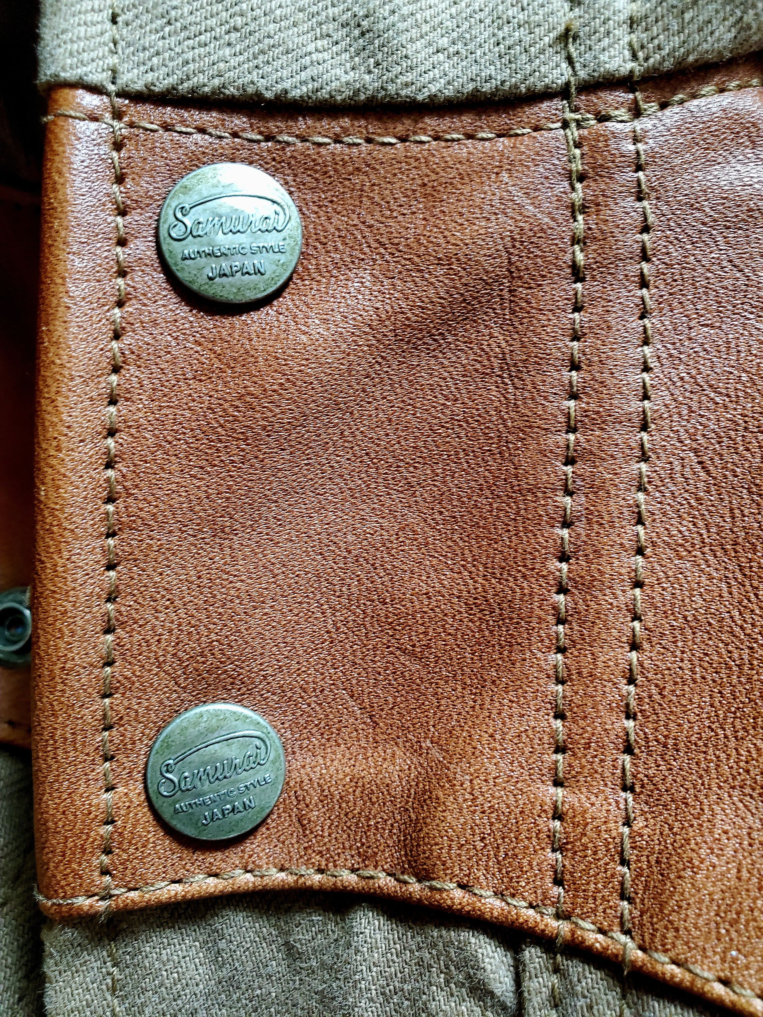 Samurai Jeans Kakishibu Horsehide Selvedge Chino Down Jacket Size US L / EU 52-54 / 3 - 6 Thumbnail
