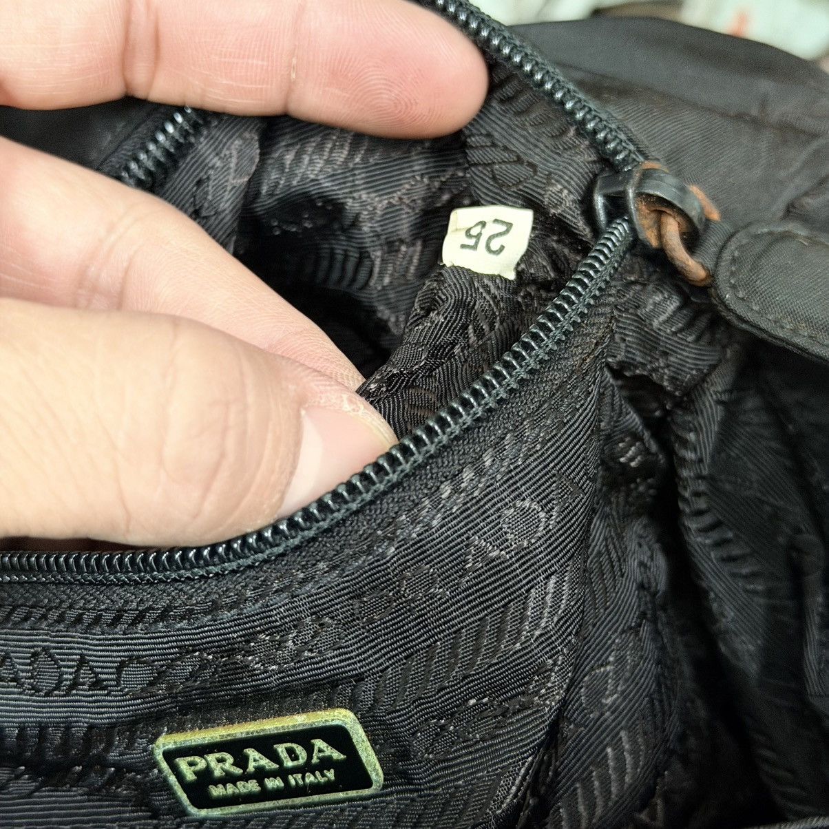 Prada Prada Nylon Black Top Handle Dinner Bag Size ONE SIZE - 11 Thumbnail