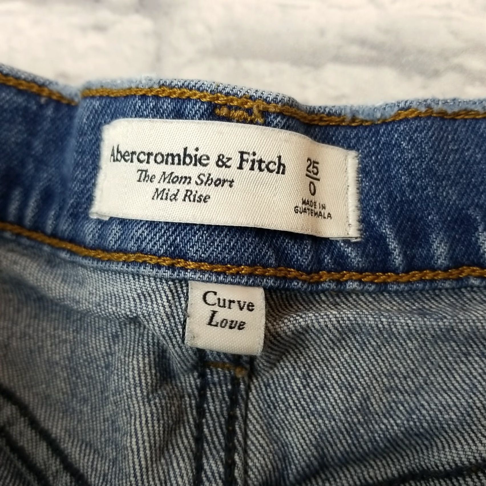 Abercrombie & Fitch VINTAGE Abercrombie & Fitch Women Teens Junior Mom Jean Shorts Cut-off Size 0 Mid Rise Size 25" / US 0 / IT 36 - 2 Thumbnail