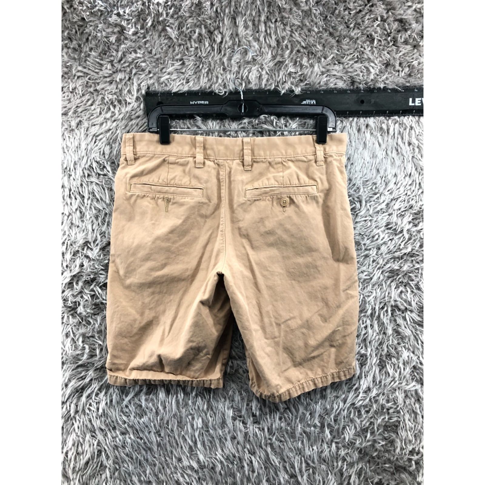 Gap Gap Classic Shorts Mens 31 Beige Khaki Mid Rise Medium Wash Size US 31 - 4 Thumbnail