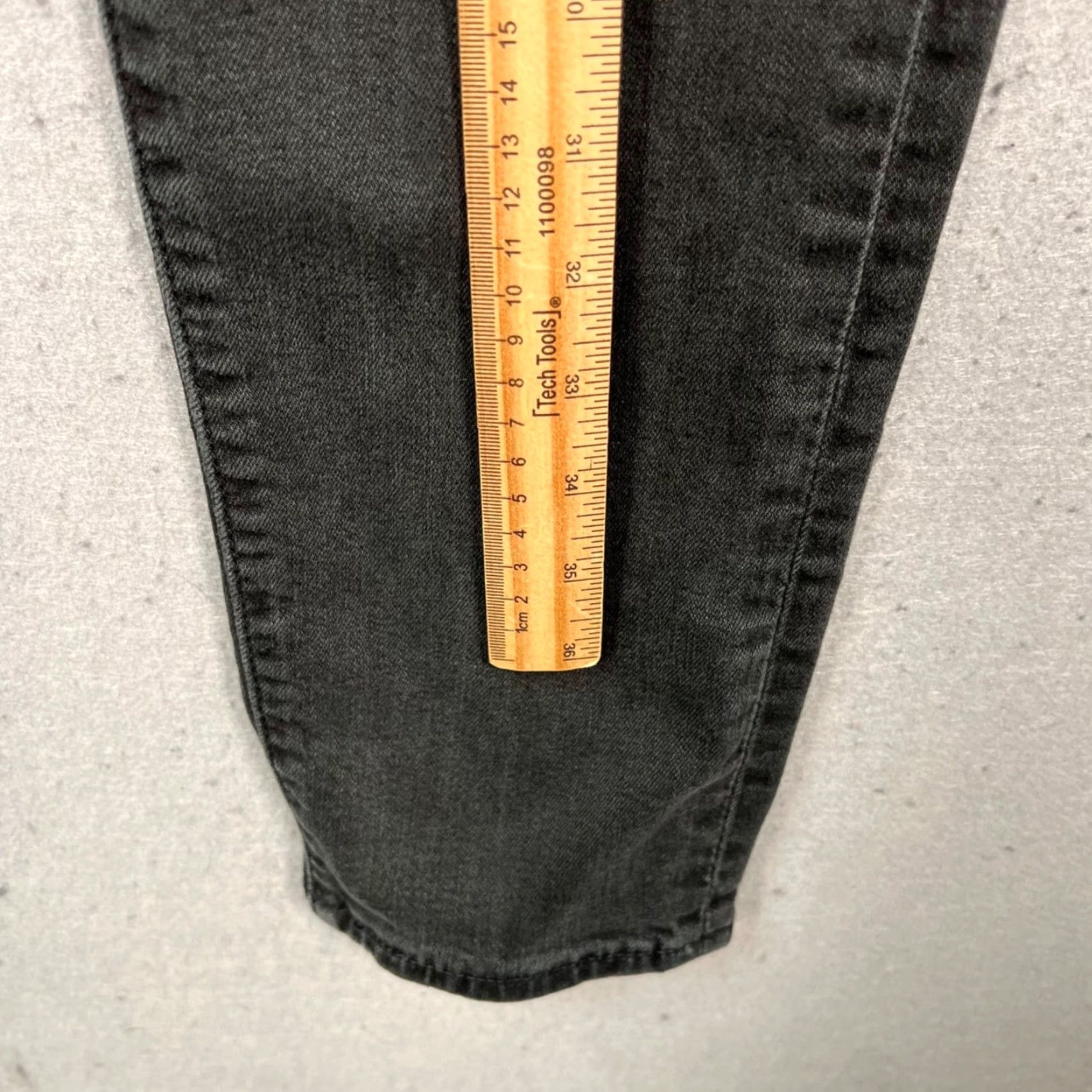 Levi's Levis 512 Mens 32 x 31 Skinny Fit Stretch Jeans Black Denim Regular Size Levi's 500 Series Men Jeans Slim Style Size US 32 / EU 48 - 7 Thumbnail