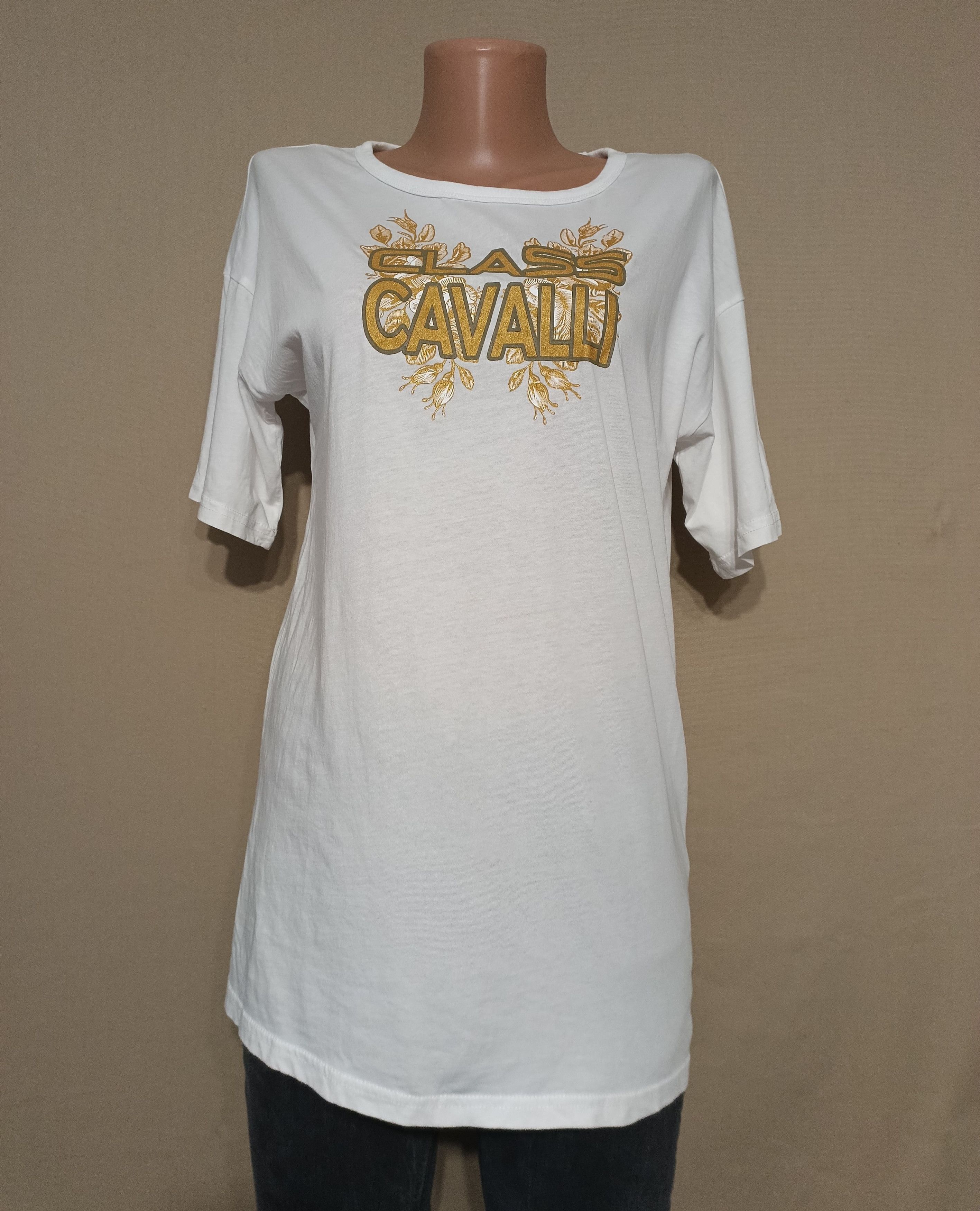 Cavalli Class Cavalli Class Logo Print Cotton T-Shirt Size M Size M / US 6-8 / IT 42-44 - 2 Thumbnail