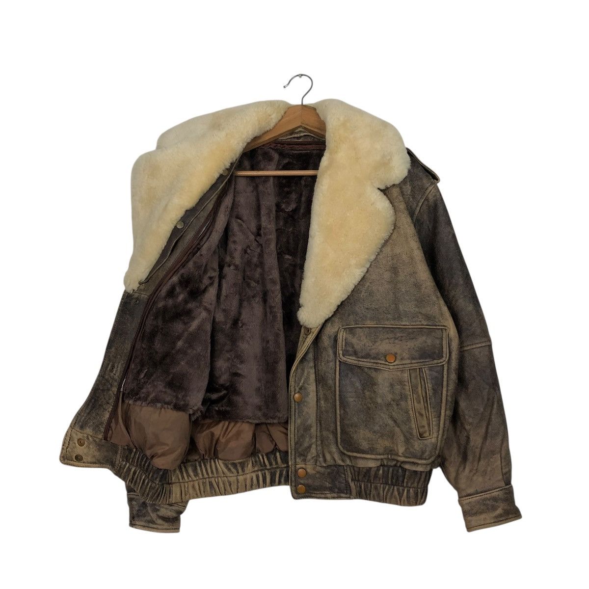 Genuine Leather 🔥VINTAGE BIKER LEATHER JACKET UNBRANDED ISSEY MIYAKE Size US M / EU 48-50 / 2 - 14 Thumbnail