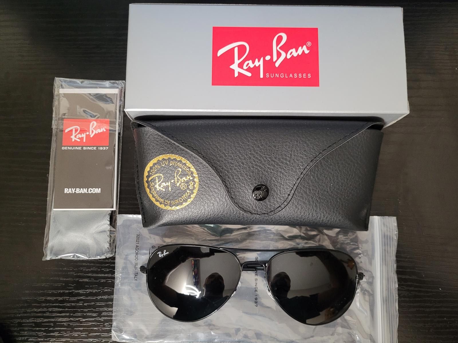 RayBan ️‍🔥NEW Ray Ban RB3026 62mm Aviator Black Unisex Sunglasses | Grailed