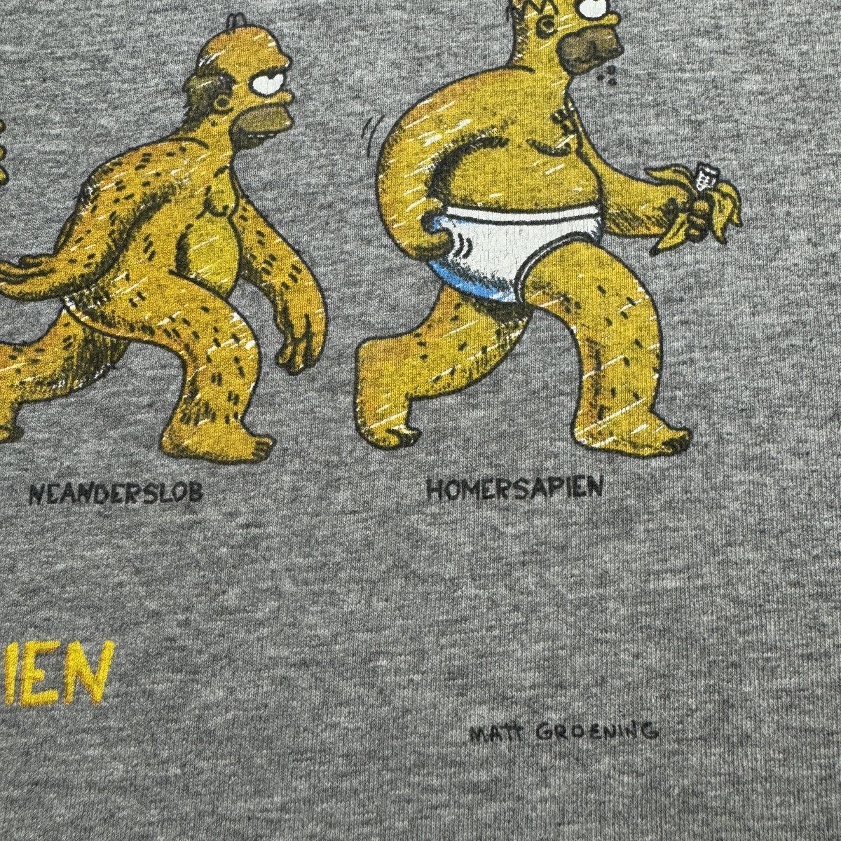 Cartoon Network 90s Simpsons Homersapien Matt Groening promo tee cartoon Size US XL / EU 56 / 4 - 3 Thumbnail