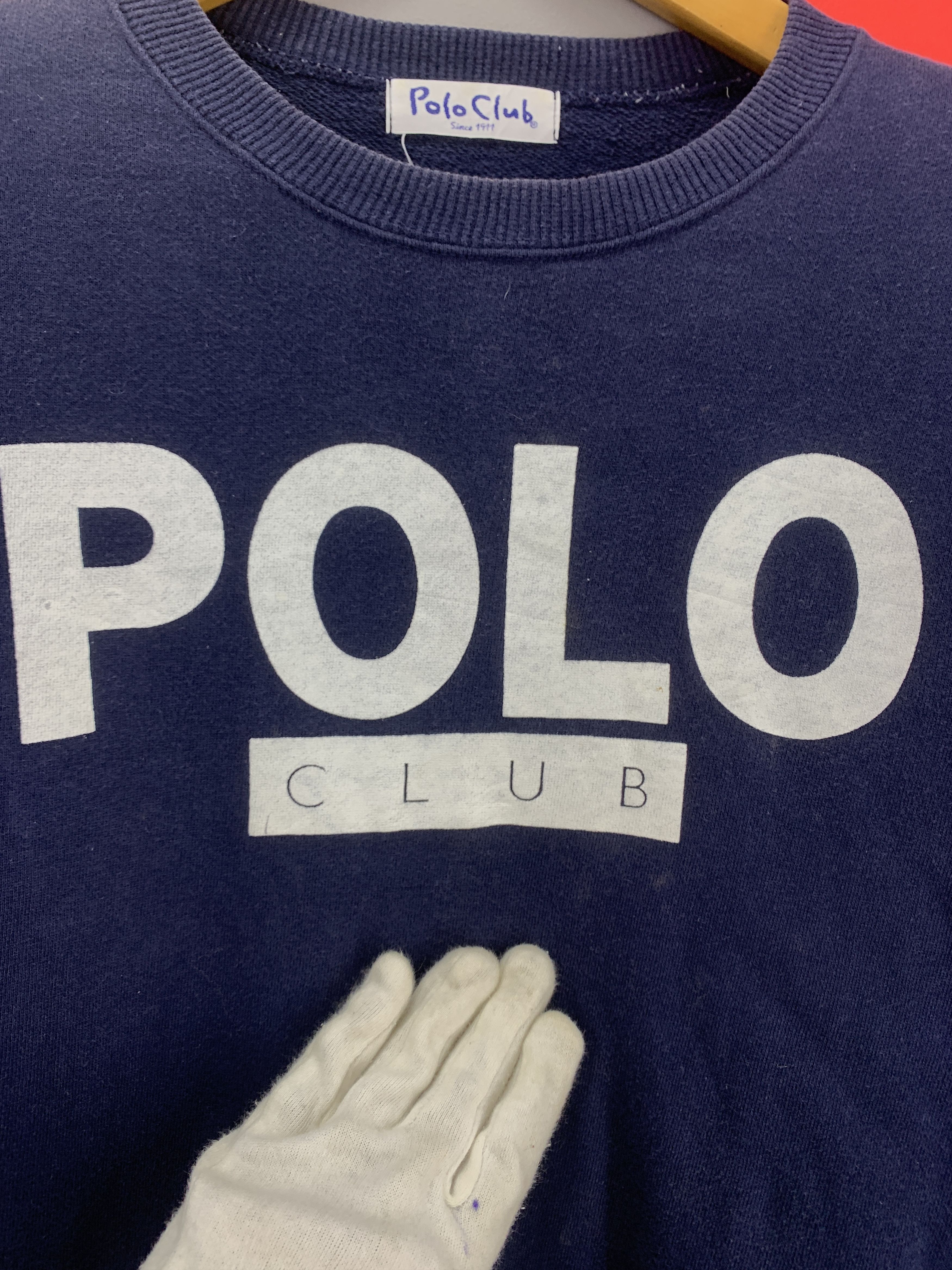 Vintage Vintage POLO CLUB Crew Neck Sweatshirt #2141/18 Size US M / EU 48-50 / 2 - 2 Thumbnail