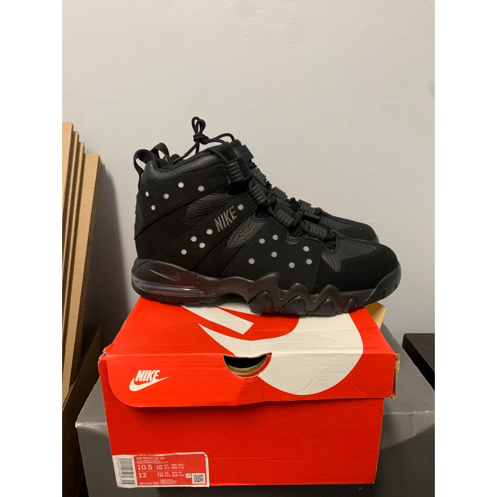 Nike Nike Air Max 2 CB '94 Triple Black Size 10.5 Worn Once Size US 10.5 / EU 43-44 - 3 Thumbnail