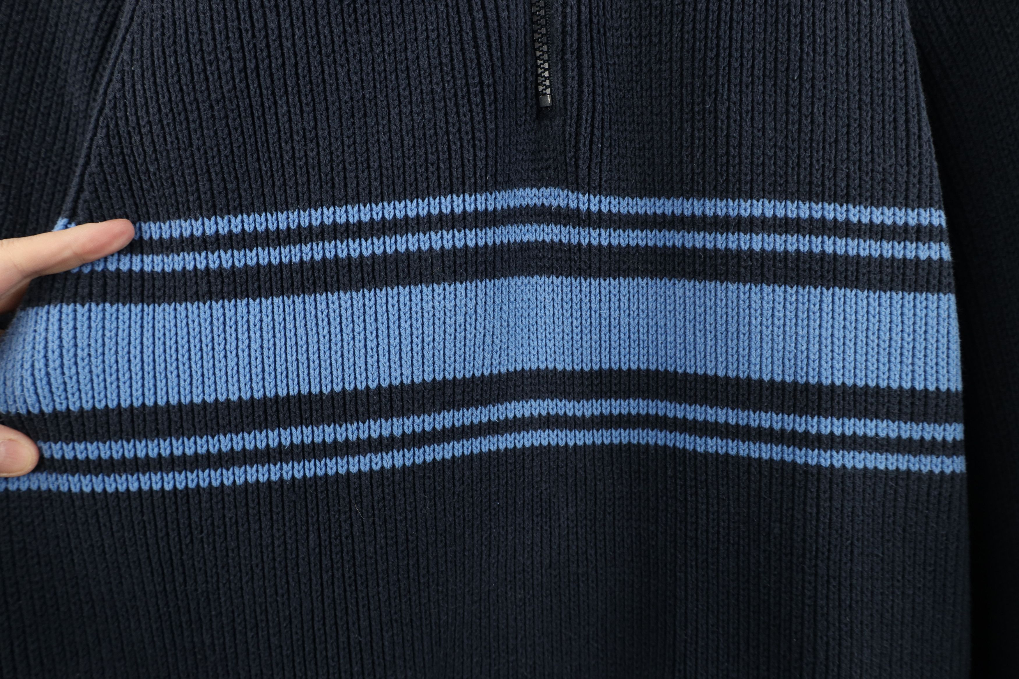 Gap Vintage Y2K Gap Heavy Cotton Ribbed Knit Half Zip Sweater Size US M / EU 48-50 / 2 - 6 Thumbnail