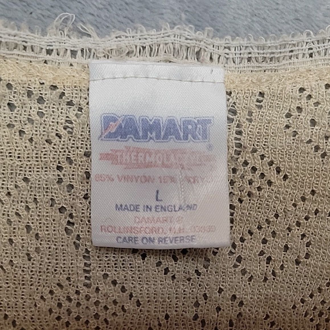 Vintage VINTAGE Damart Top Womens L Cream Lace Knit Viscose Made In England Blouse Pullover Long Sleeve Solid Classic Womens L Size L / US 10 / IT 46 - 6 Thumbnail