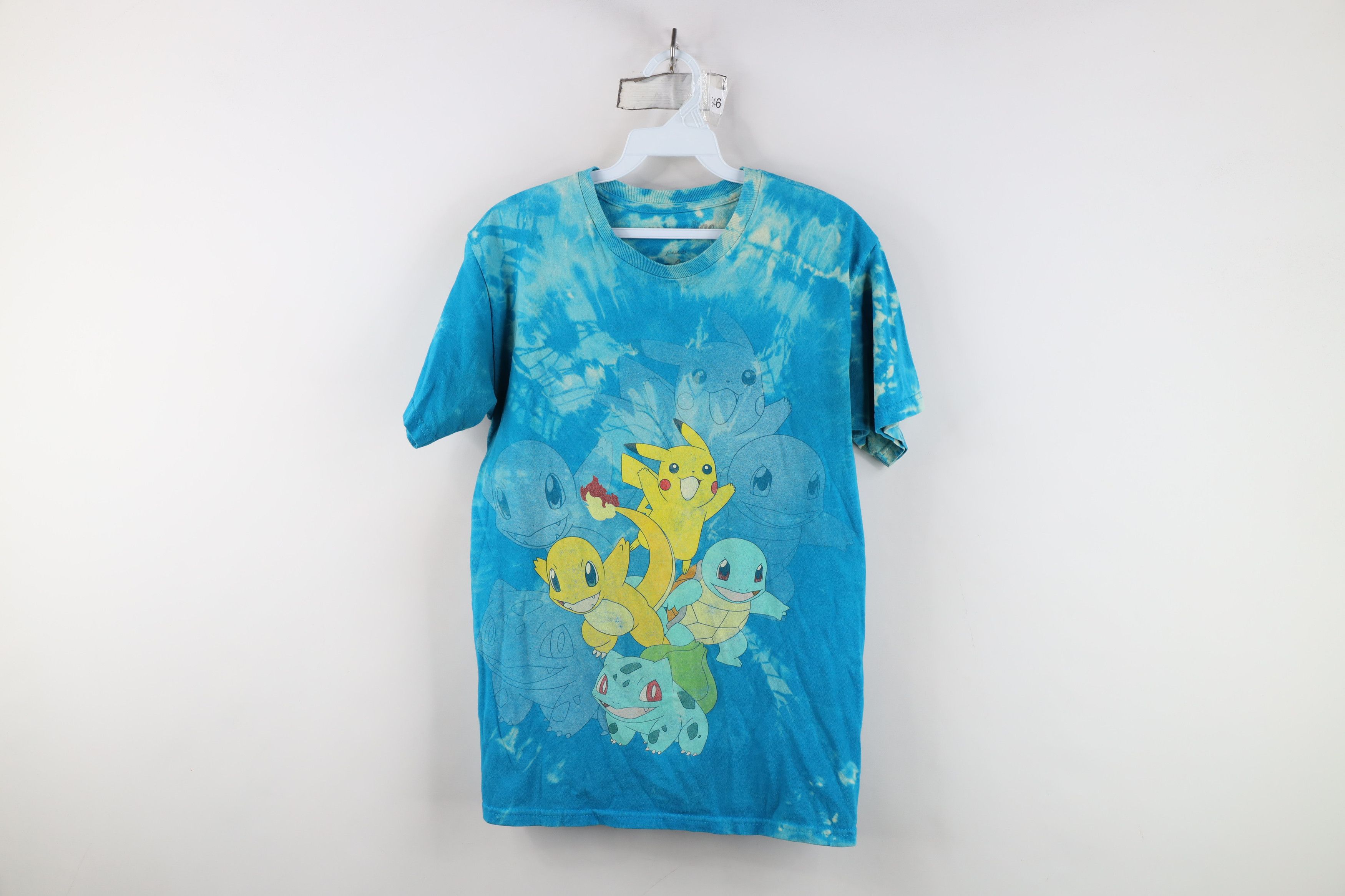 Vintage Vintage Y2K Wash Pokemon Pikachu Squirtle Charmander T-Shirt Size S / US 4 / IT 40 - 1 Thumbnail