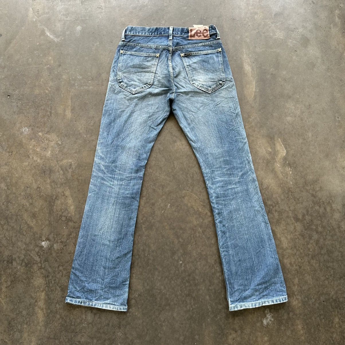 Japanese Brand Vintage LEE Rider FLARE Bootcut Distressed Denim Jean Pant Size US 29 - 10 Thumbnail