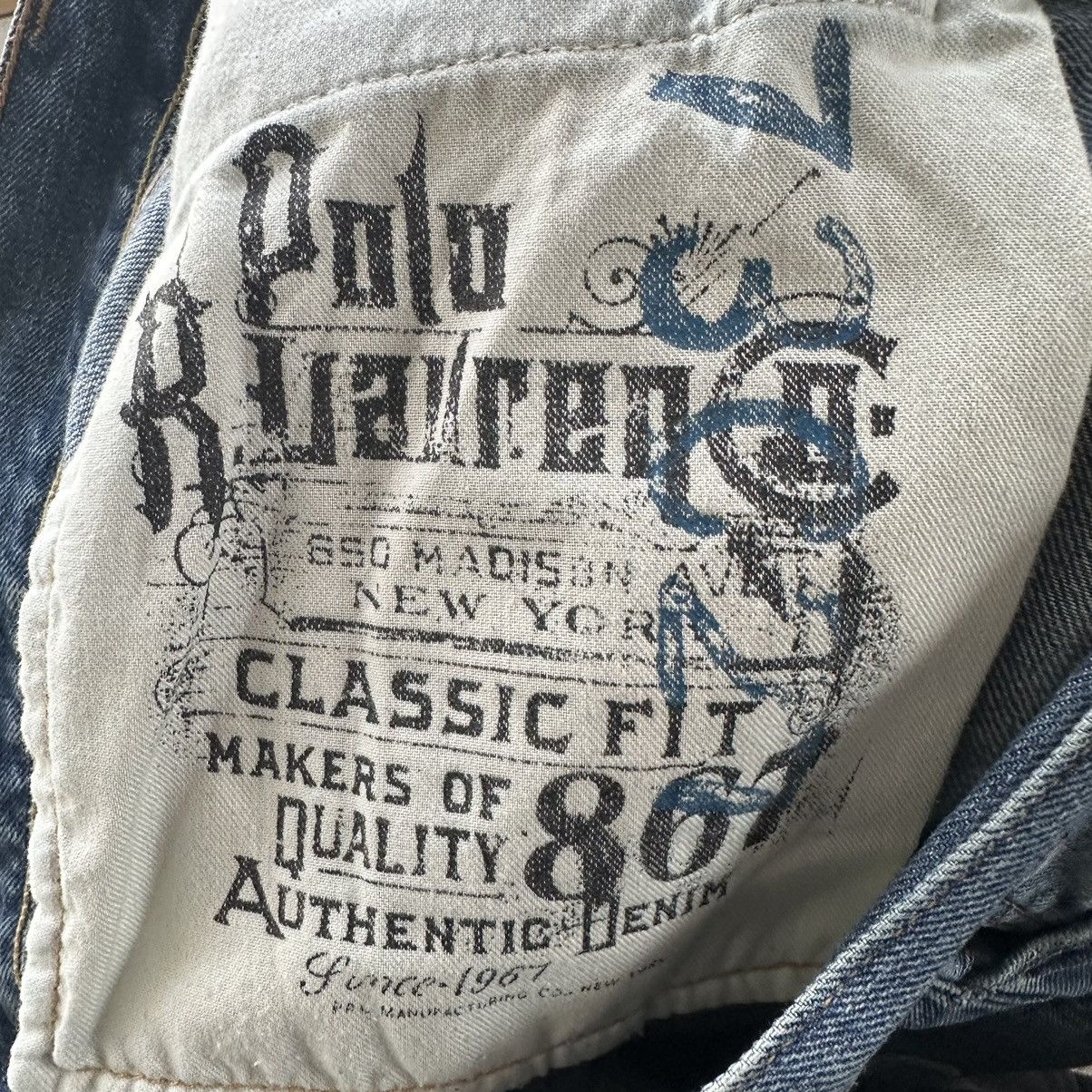 Polo Ralph Lauren Polo Ralph Lauren The Vintage Classic Fit Jeans Blue 34x32 Size US 36 / EU 52 - 14 Thumbnail