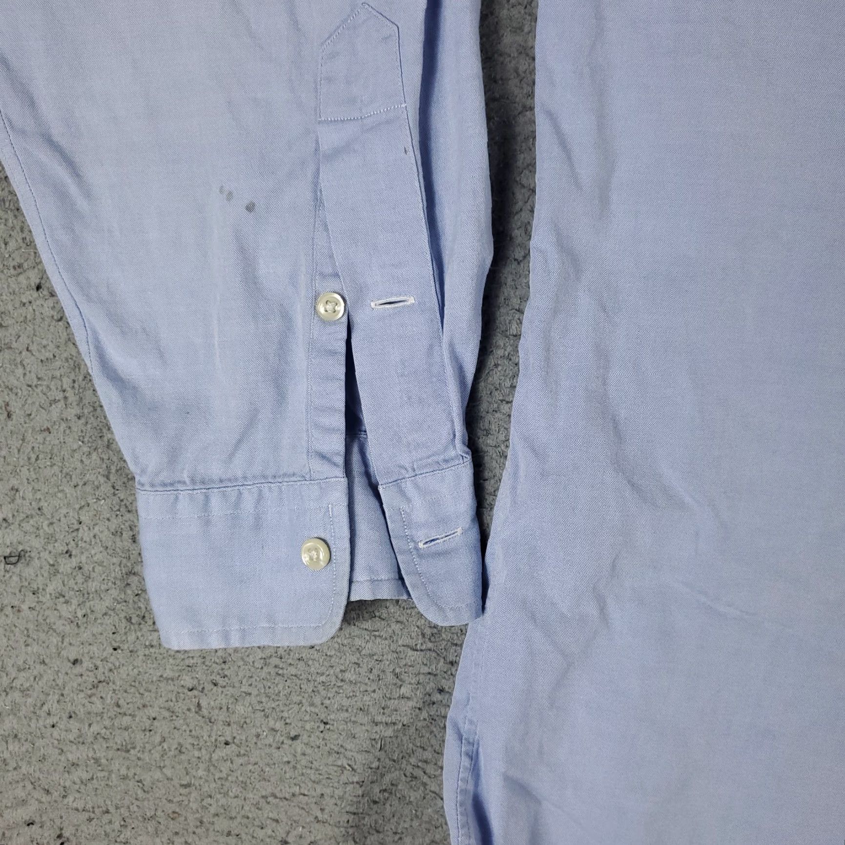 Ralph Lauren Ralph Lauren Dress Shirt Mens Size 16.5 Blue Long Sleeve Button Up Classic Regular Fit Size 42R - 4 Thumbnail