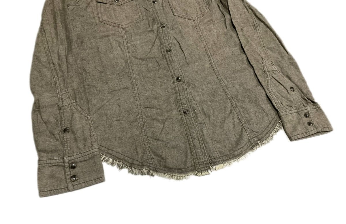Hysteric Glamour × If Six Was Nine × Japanese Brand 🔥Sick Y2K Natural Vintage G.O.A. Frayed Shirt Size US S / EU 44-46 / 1 - 4 Thumbnail