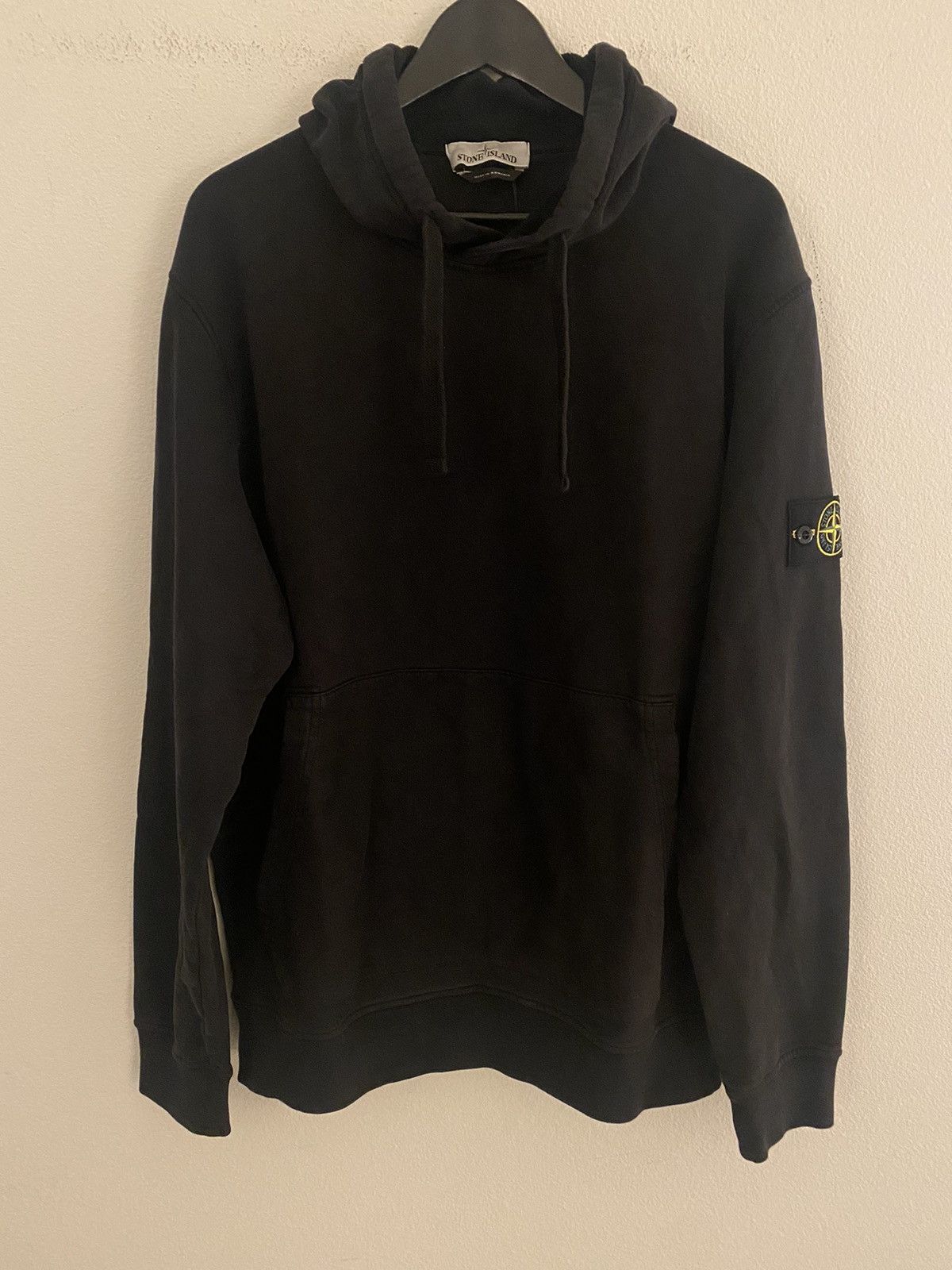 image of Stone Island Hooded Sweatshirt Black Nwt, Men's (Size 2XL)