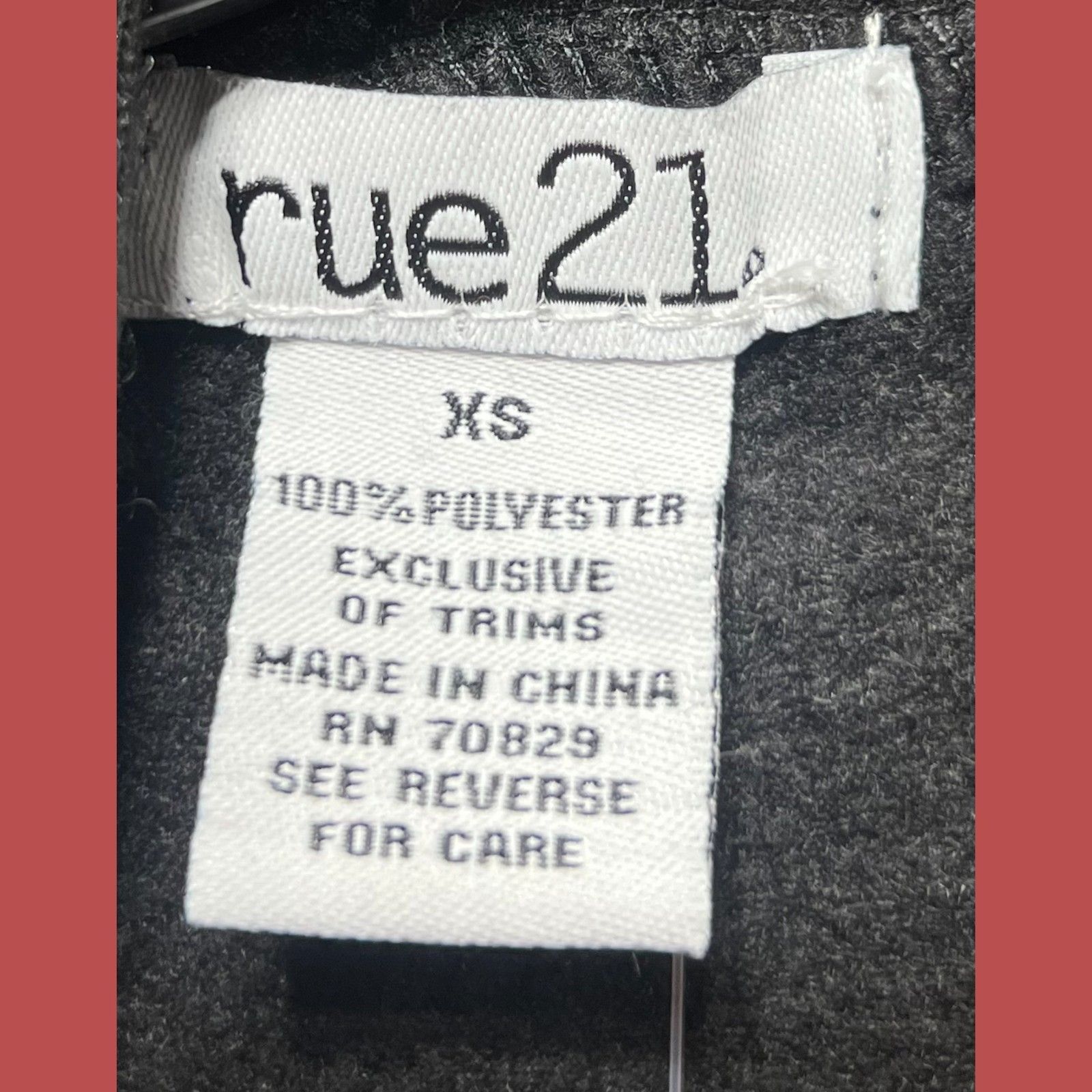 rue21 Rue 21 - Women's Long Sleeve Hooded Sweatshirt - Black - Ext Size XS / US 0-2 / IT 36-38 - 9 Thumbnail