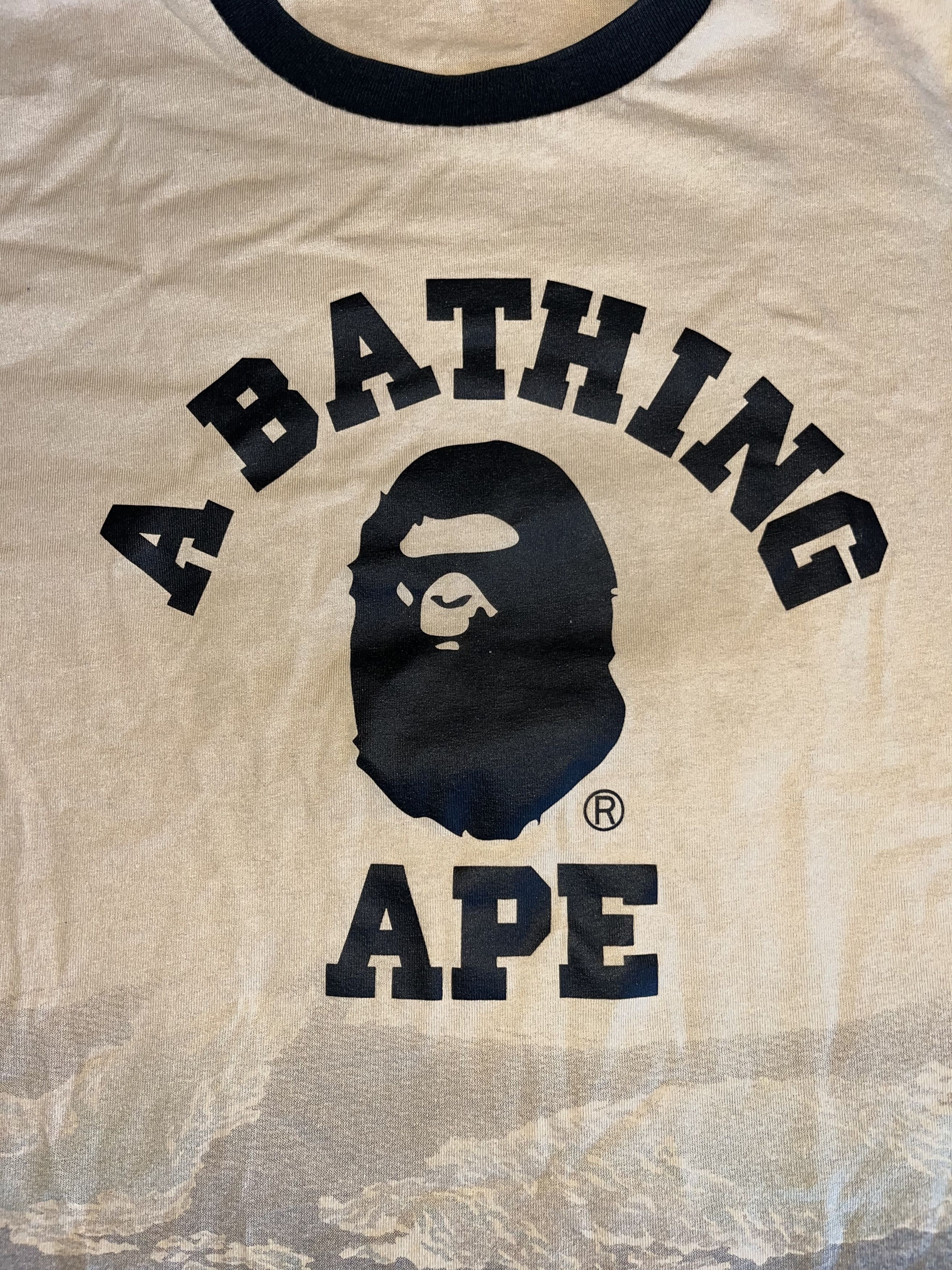 Bape Tiger Camo Gradation College Tee Size US M / EU 48-50 / 2 - 2 Thumbnail