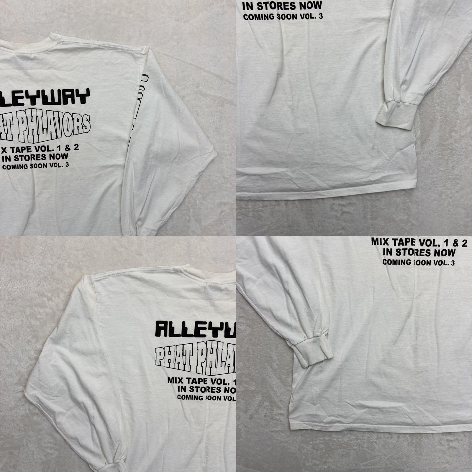 Vintage Alleyway Phat Phlavors Shirt Mens 2XL White Long Sleeve DJ Mixtape Hip Hop Shirt Mens 2XL White Long Sleeve Graphic Print Crew Neck Cotton N/A Size US XXL / EU 58 / 5 - 9 Thumbnail