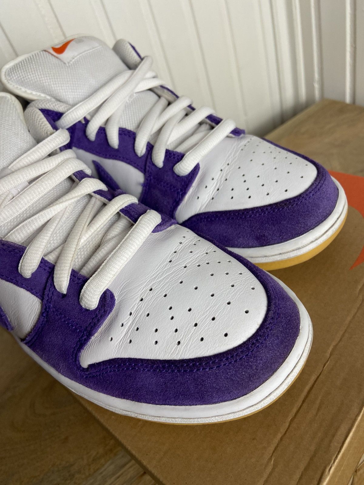 Nike Used Nike Sb Dunk Low Pro Iso Orange Label Purple Size 10US Size US 10 / EU 43 - 12 Thumbnail