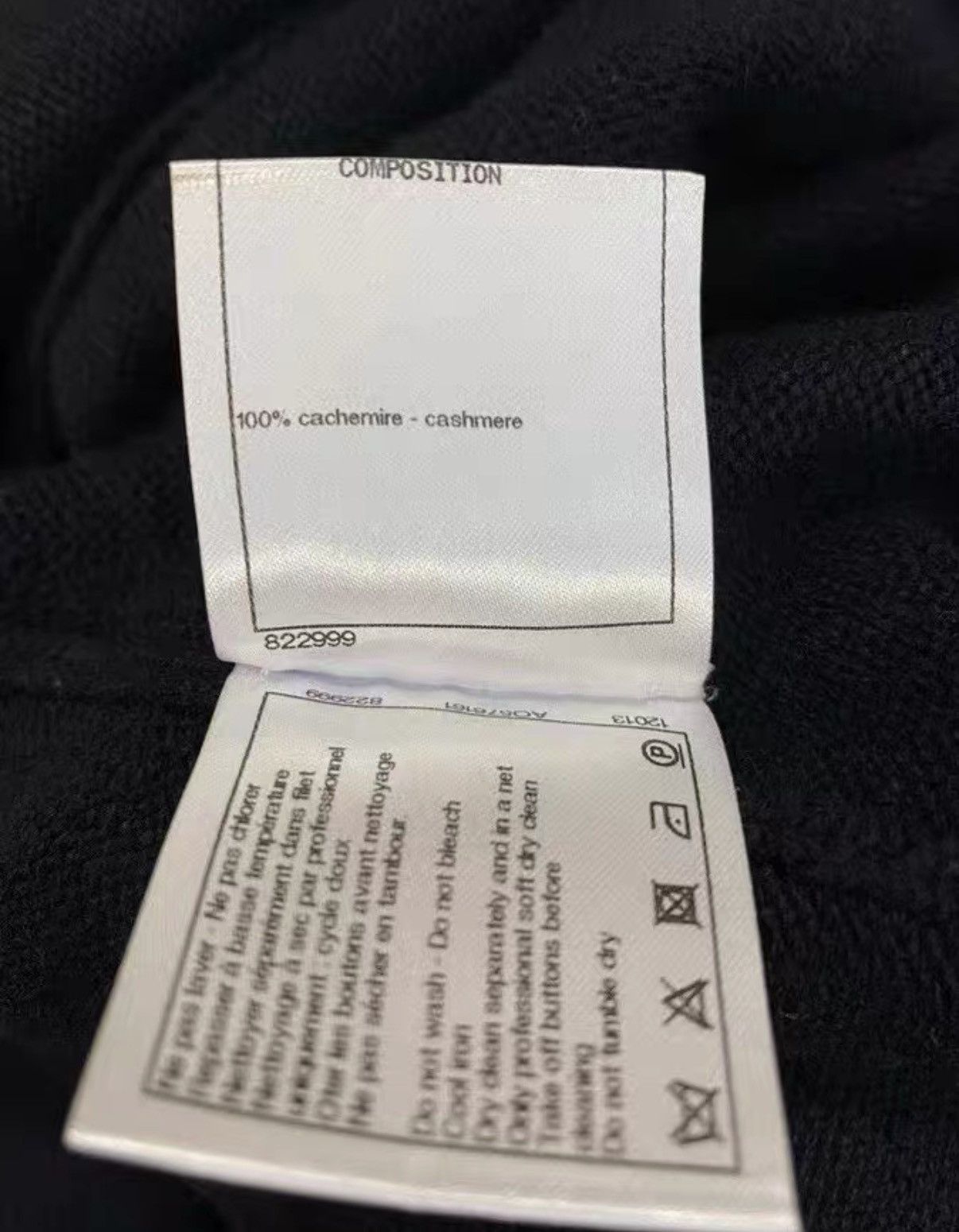 Chanel Chanel Classic Black Cashmere Knit Cardigan Sweater Coat J33 Size S / US 4 / IT 40 - 7 Thumbnail