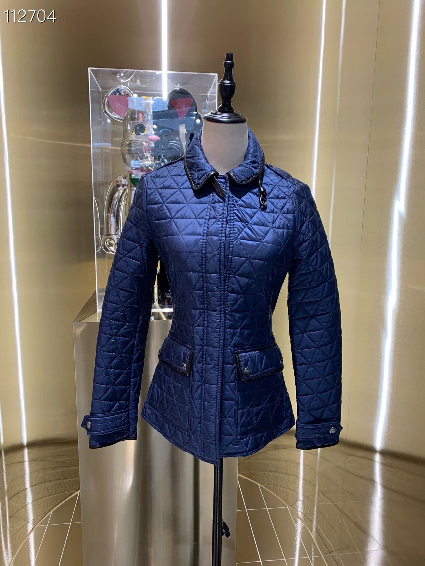 Burberry Burberry 073050 v25 Blue Padded Coat Size XS / US 0-2 / IT 36-38 - 1 Thumbnail