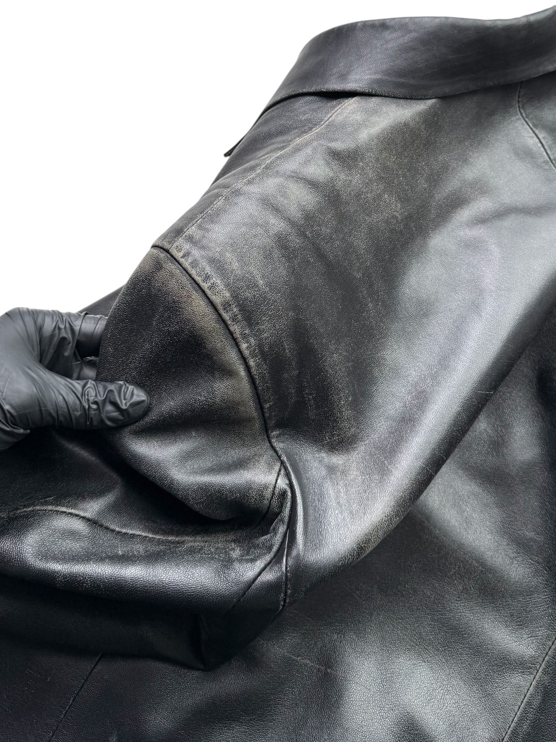Other Vintage Time Faded Leather Jacket M125D15(E123)(V105) Size US XL / EU 56 / 4 - 14 Thumbnail