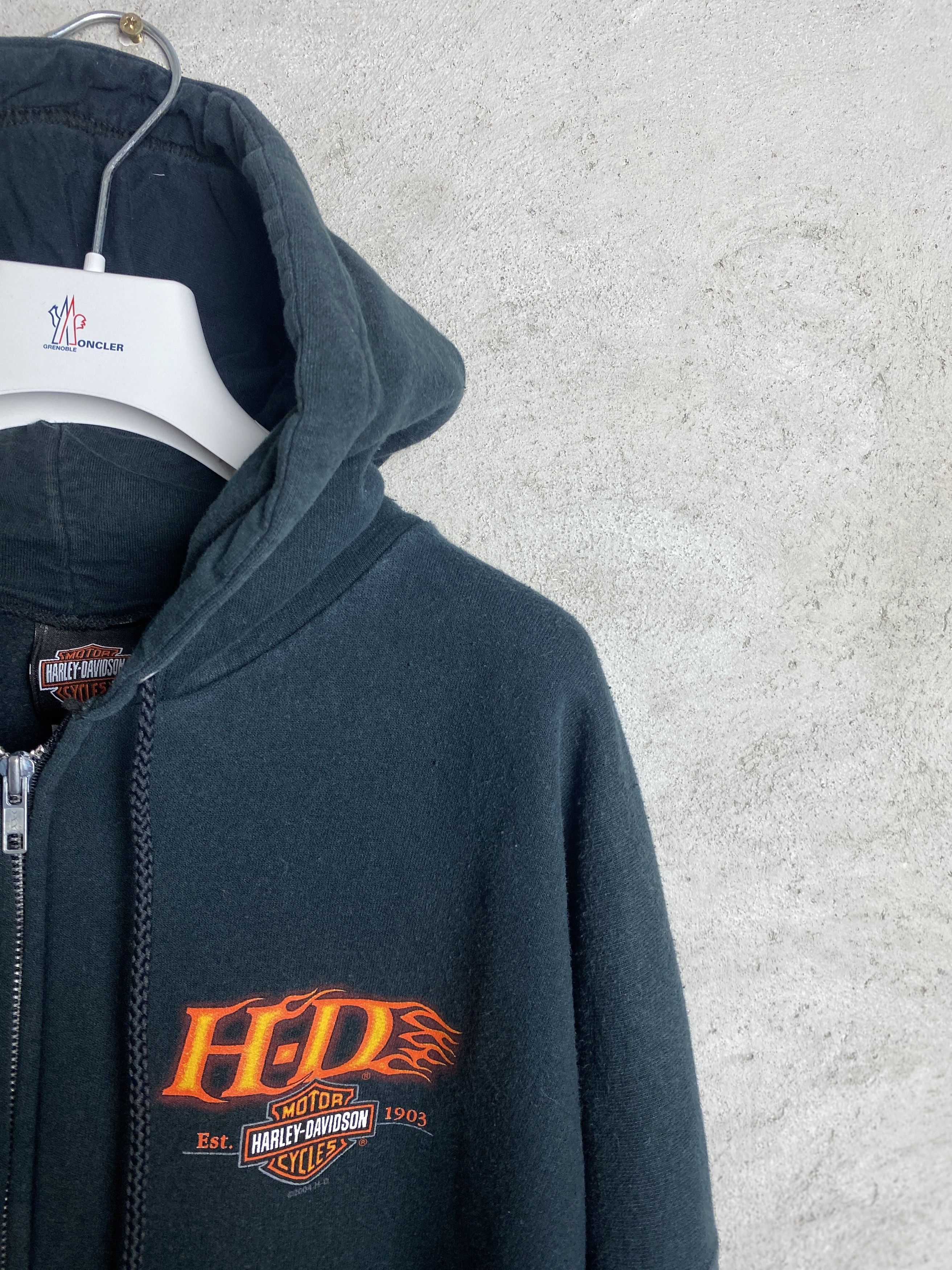 Harley Davidson Harley Davidson 2004 vintage zip-up hoodie moto Size US XL / EU 56 / 4 - 3 Thumbnail