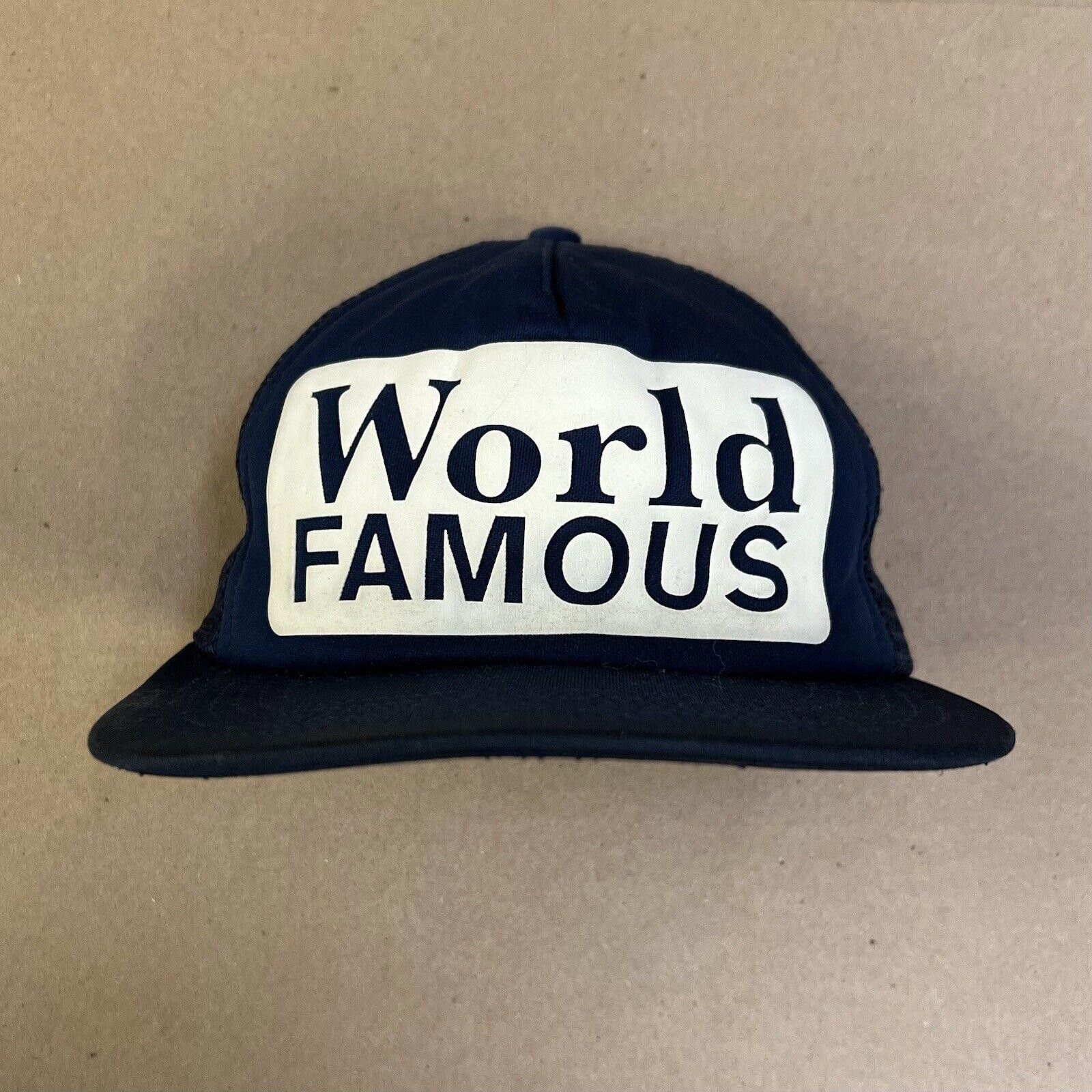 Supreme SS13 Supreme World Famous Navy Mesh Snapback Hat Cap 2013 Size ONE SIZE - 1 Thumbnail