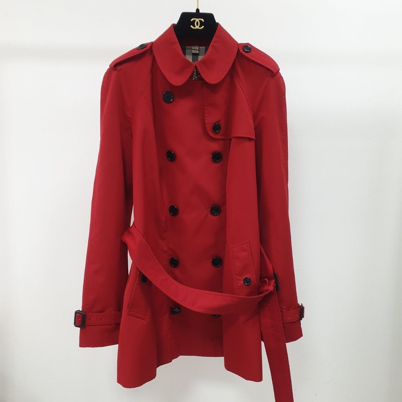 Burberry Red Trench Coat Size 42 (US 10)