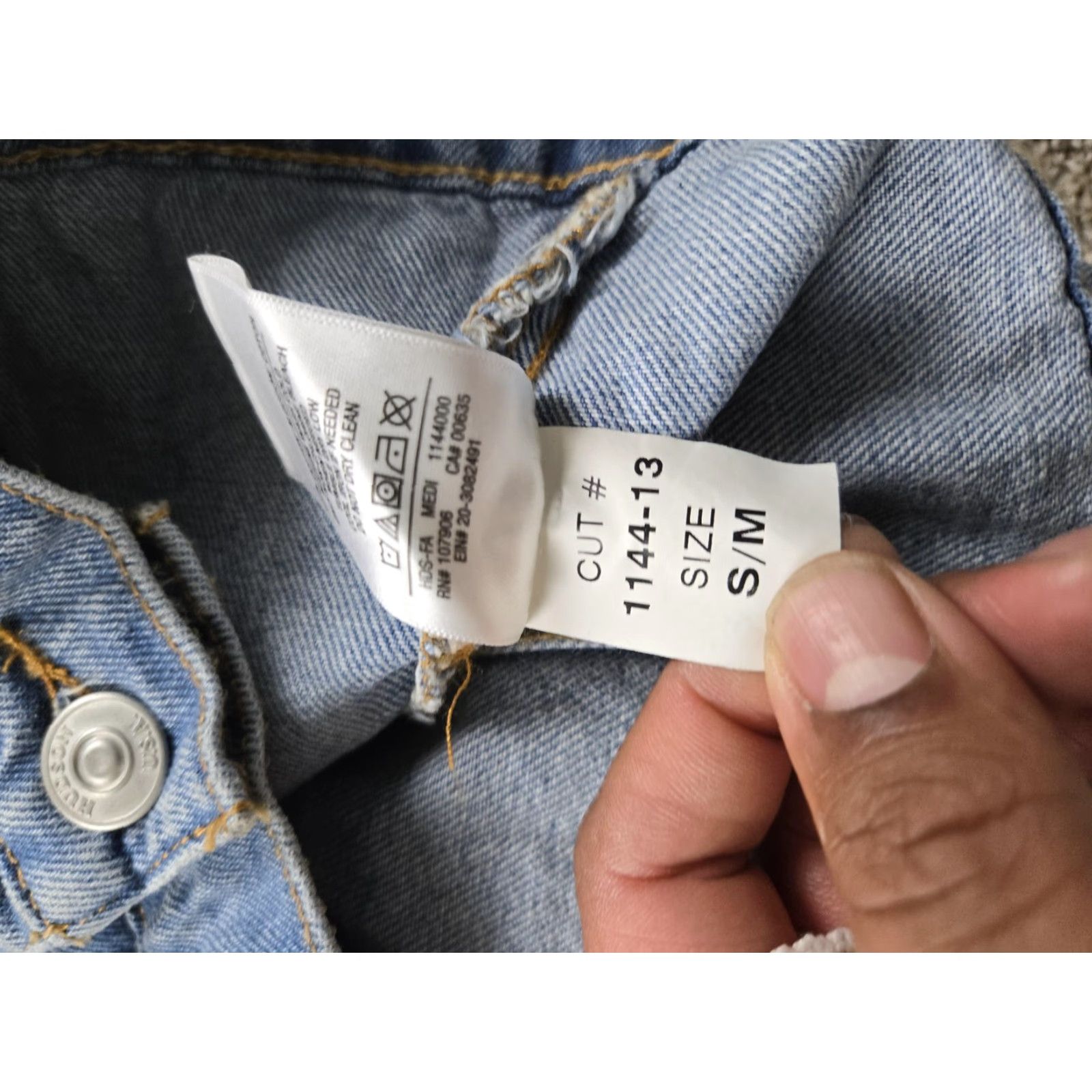 Hudson Hudson Los Angeles Jacket Womens S/M Blue Denim Collared Pockets Button Size S / US 4 / IT 40 - 6 Thumbnail
